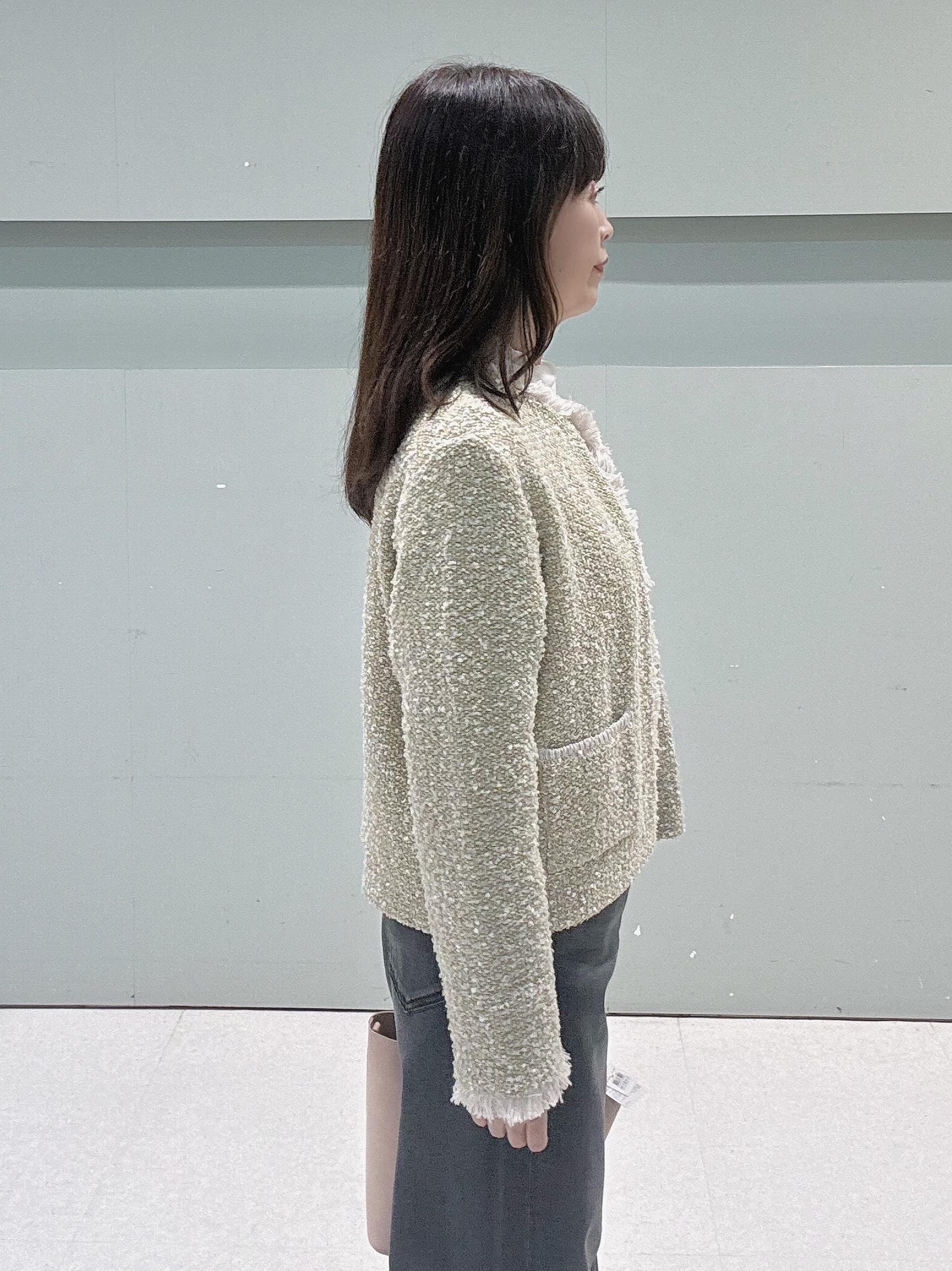 makiさんの「UNTITLED｜【ジャケットライク/秋羽織り】ファンシーヤーンツイードニットカーディガン」を使ったコーディネート