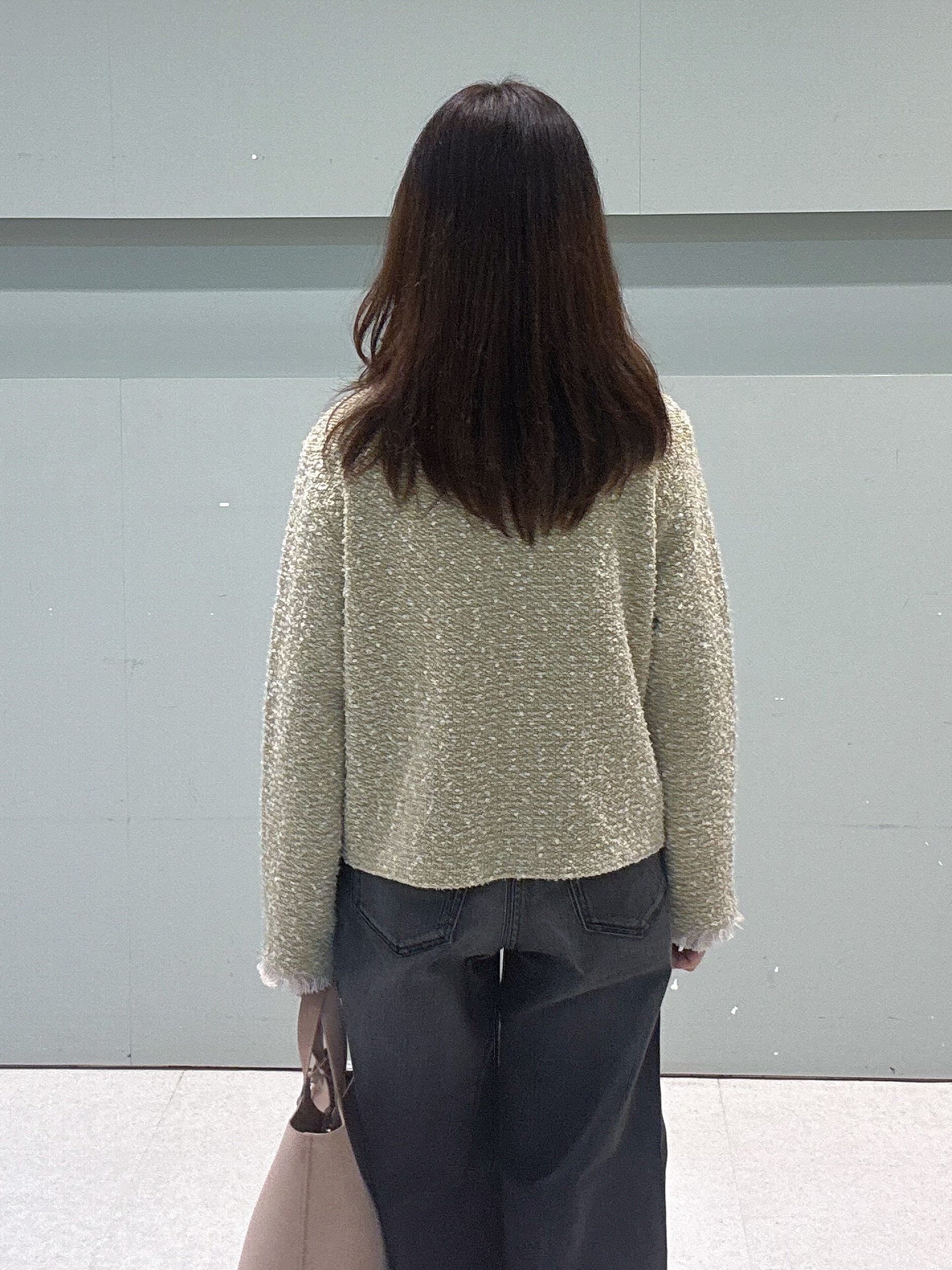 makiさんの「UNTITLED｜【ジャケットライク/秋羽織り】ファンシーヤーンツイードニットカーディガン」を使ったコーディネート
