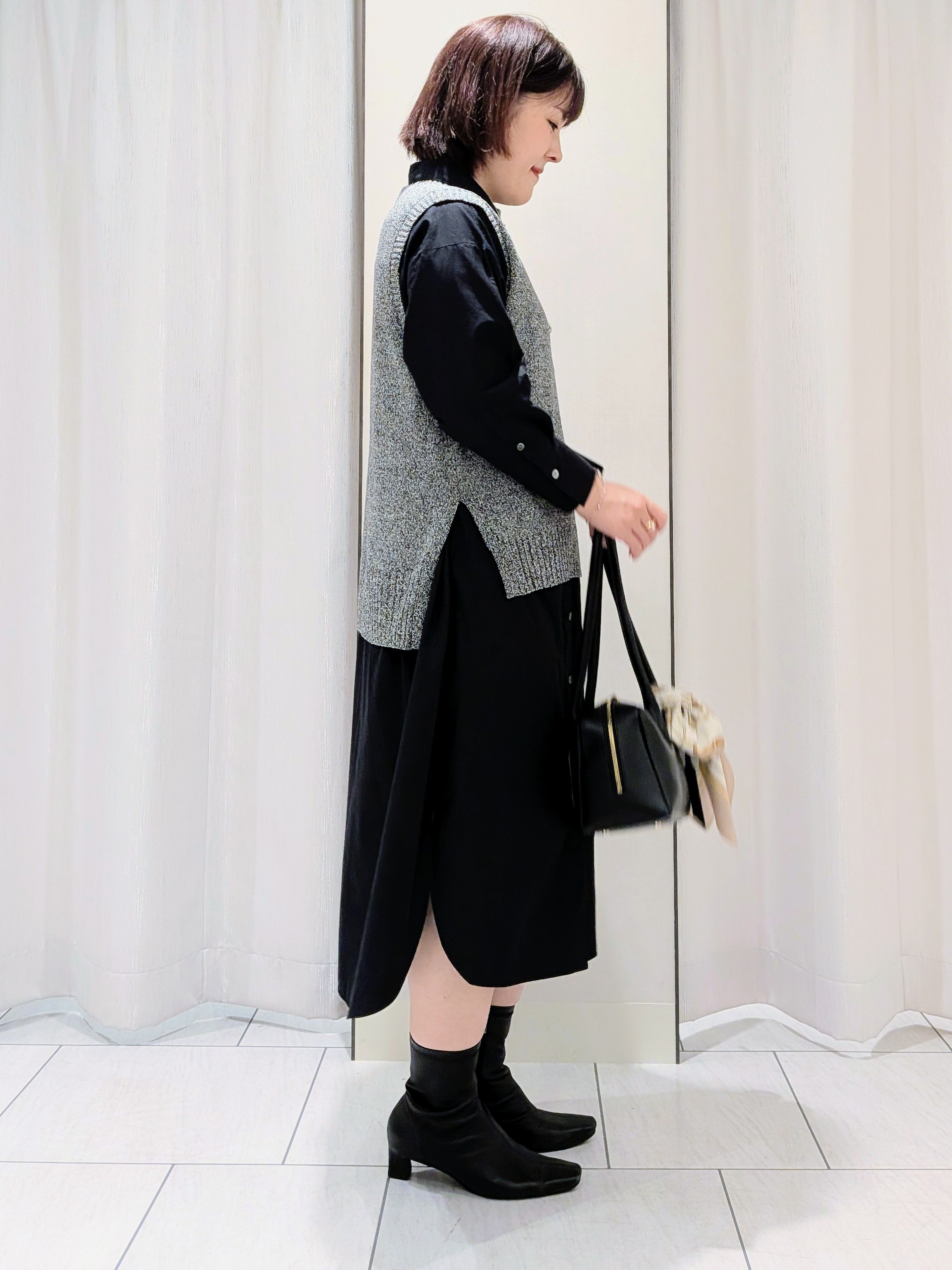 Onumaさんの「UNTITLED｜ロングシャツワンピース」を使ったコーディネート