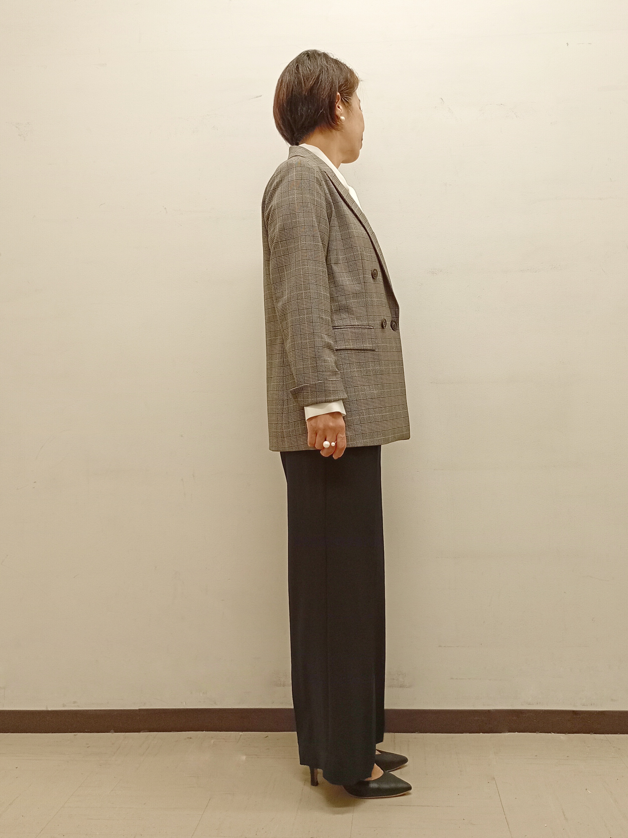 Kさんの「INDIVI｜【洗濯機OK／ストレッチ◎】秋はじめのダブルジャケット」を使ったコーディネート