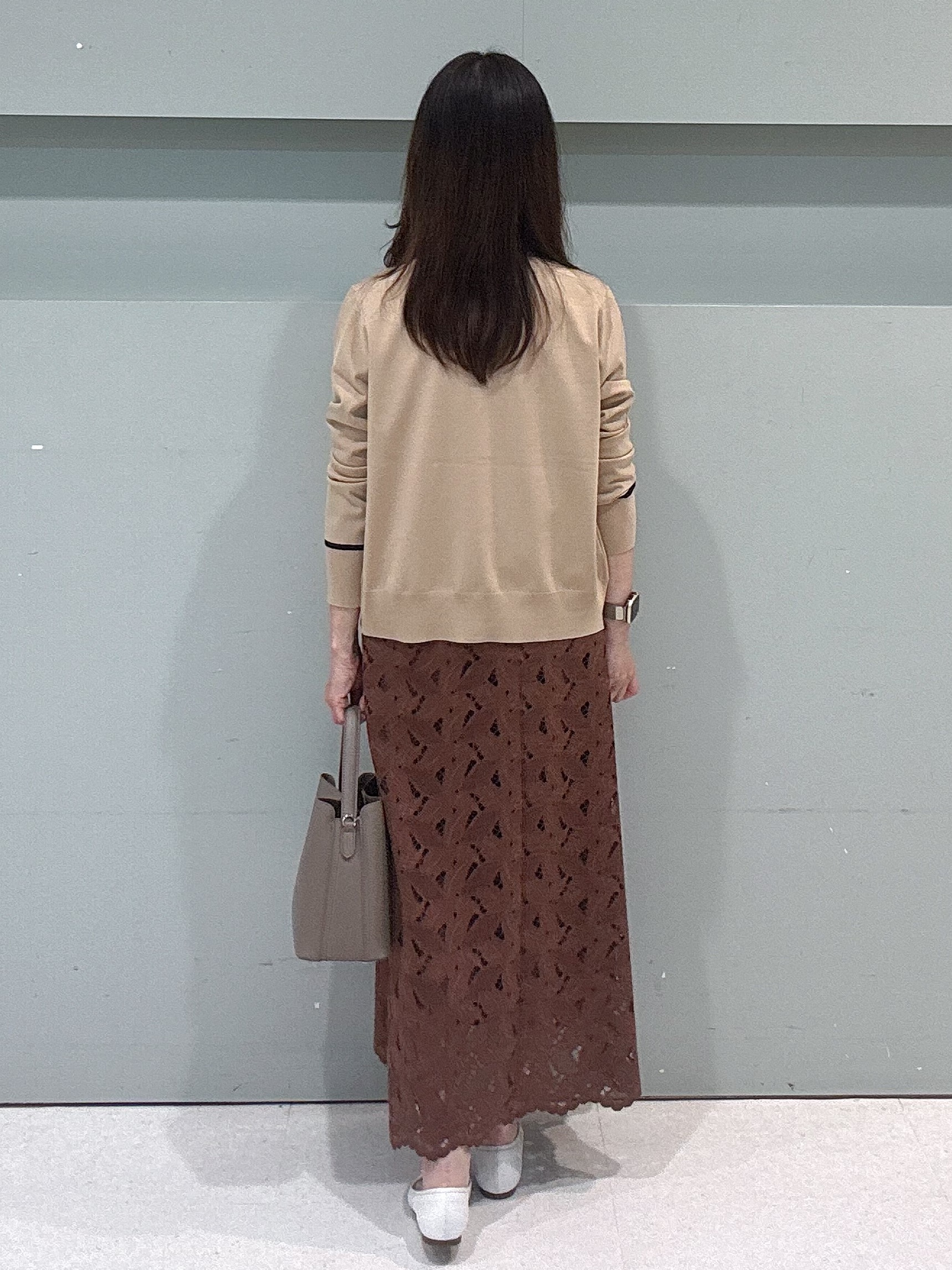 makiさんの「UNTITLED｜【アンサンブル可能/秋羽織り】コンパクトニットカーディガン」を使ったコーディネート