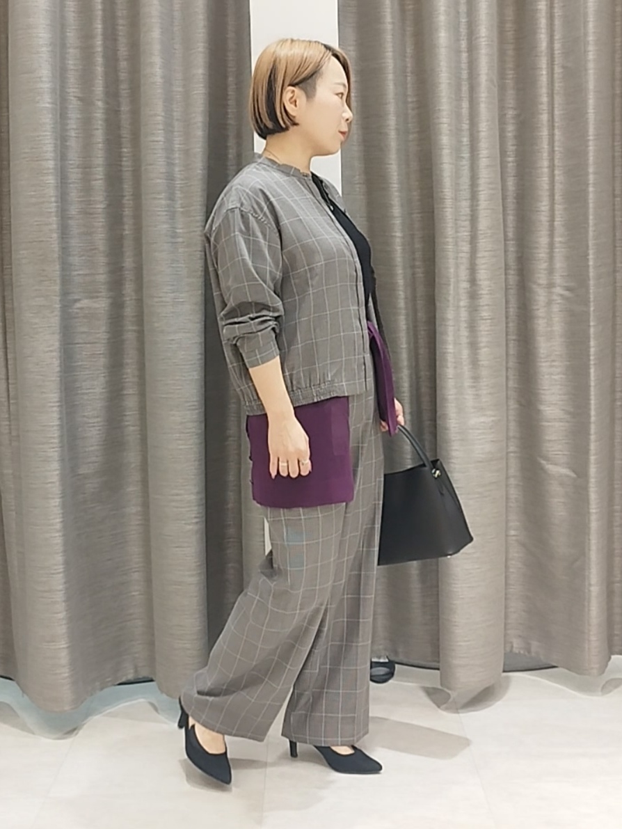 s u g iさんの「UNTITLED｜【セットアップ可/秋羽織り】メランジツイルシャツ」を使ったコーディネート