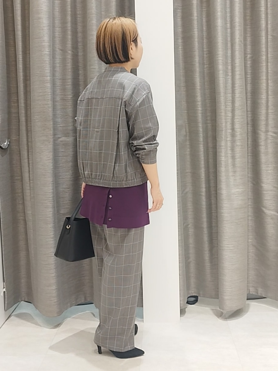 s u g iさんの「UNTITLED｜【セットアップ可/秋羽織り】メランジツイルシャツ」を使ったコーディネート