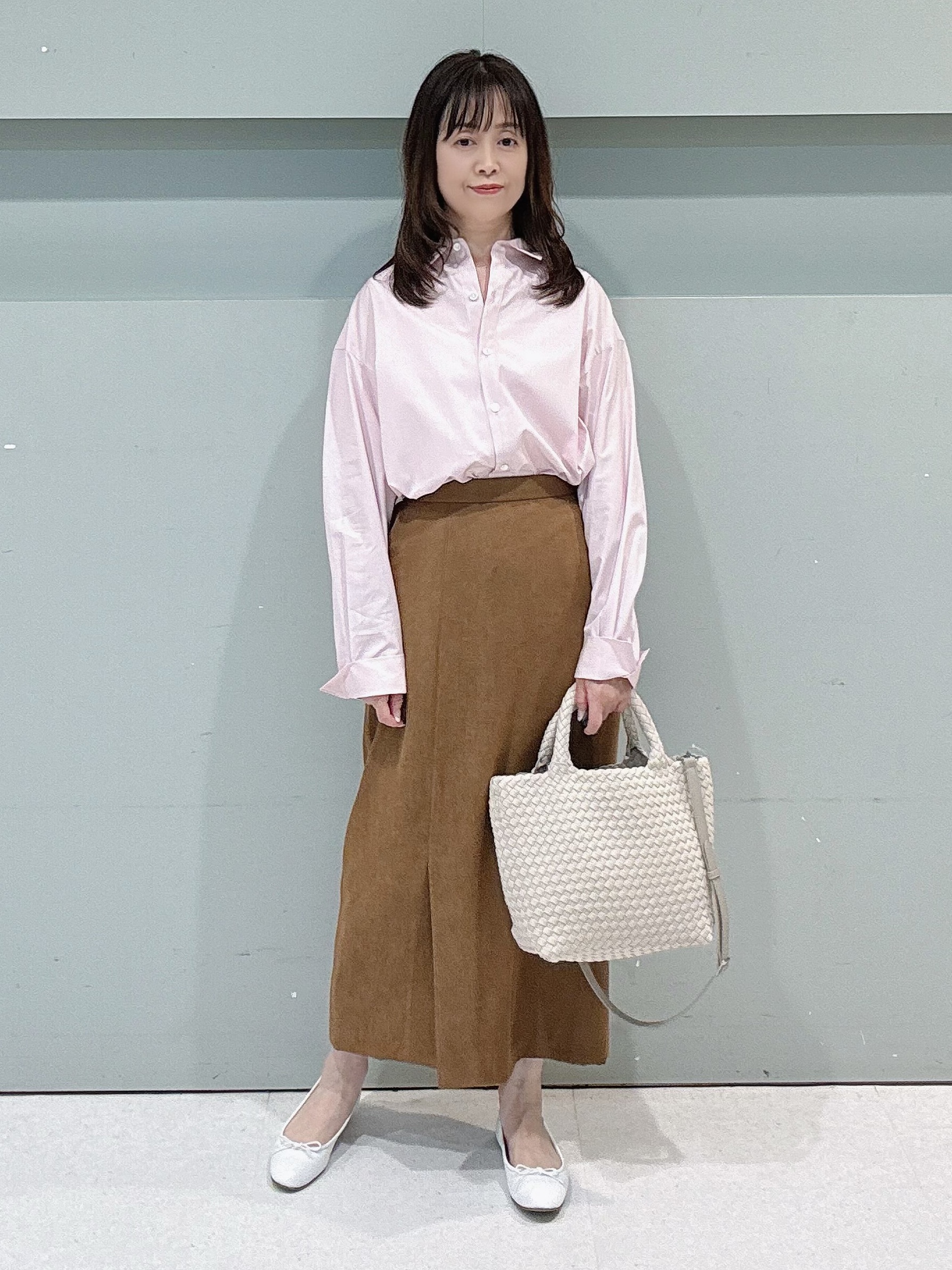 makiさんの「UNTITLED｜【秋羽織り/ジップ】トリコットシアーブラウス」を使ったコーディネート