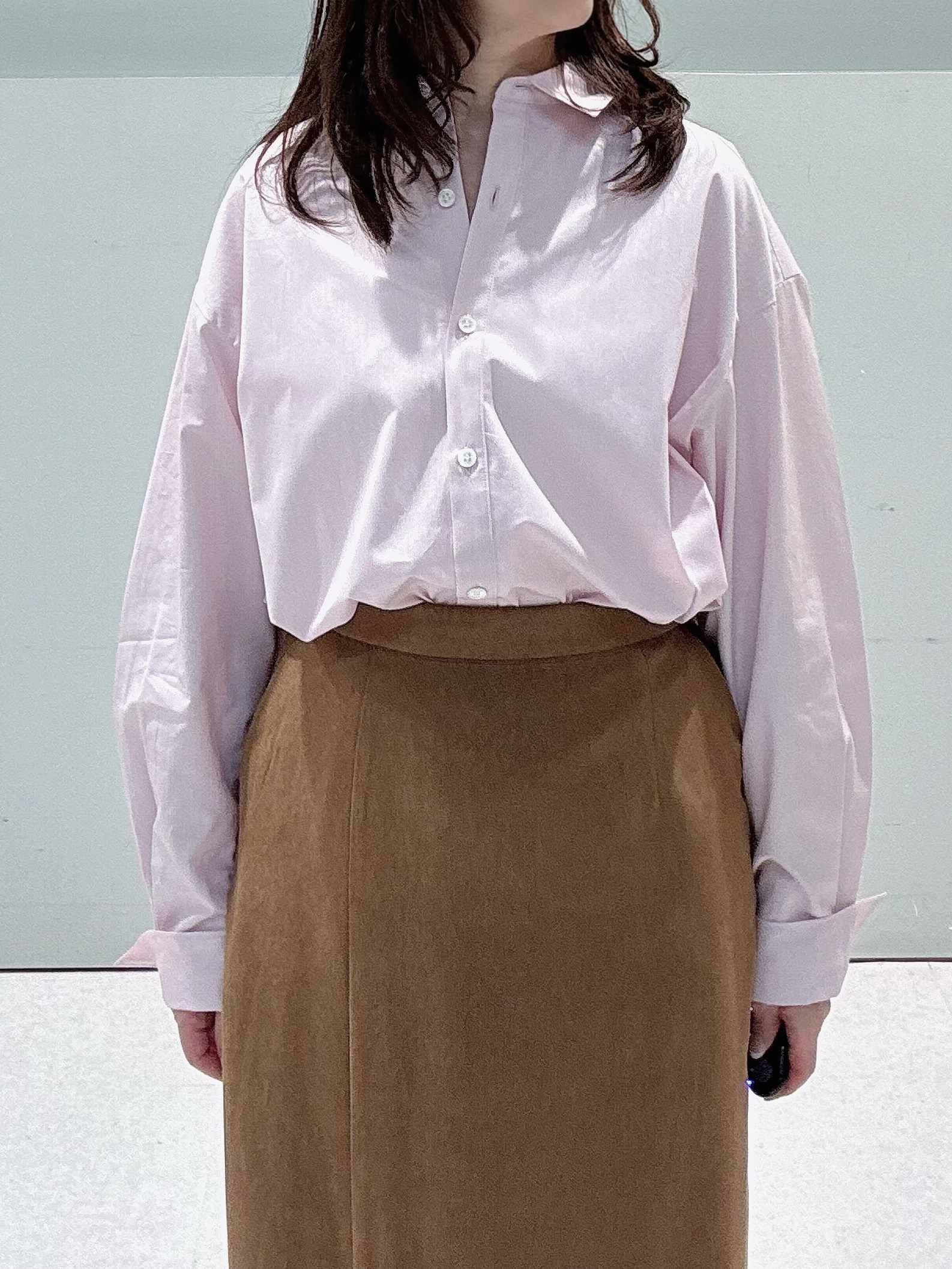 makiさんの「UNTITLED｜【秋羽織り/ジップ】トリコットシアーブラウス」を使ったコーディネート