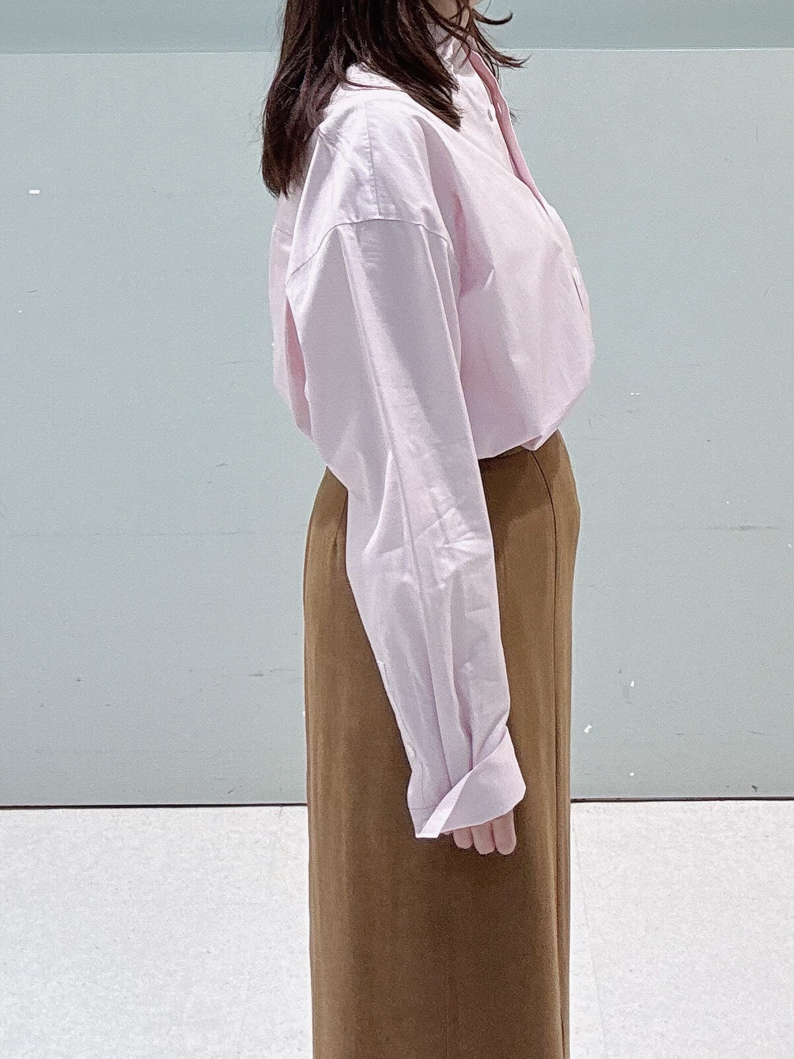 makiさんの「UNTITLED｜【秋羽織り/ジップ】トリコットシアーブラウス」を使ったコーディネート