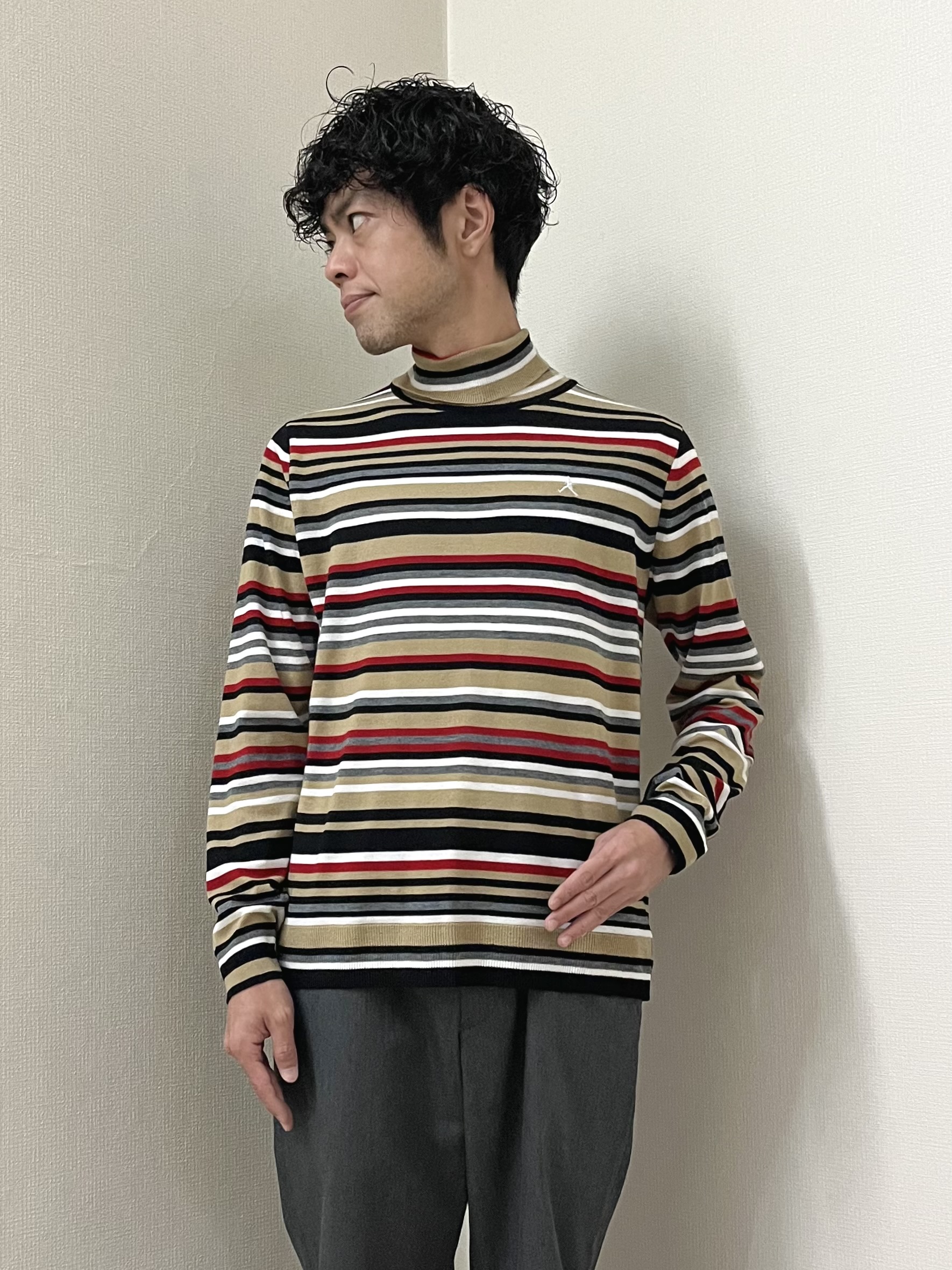 URAさんの「TAKEO KIKUCHI｜【BOWLER HAT LABEL】シングルレザーライダースジャケット」を使ったコーディネート