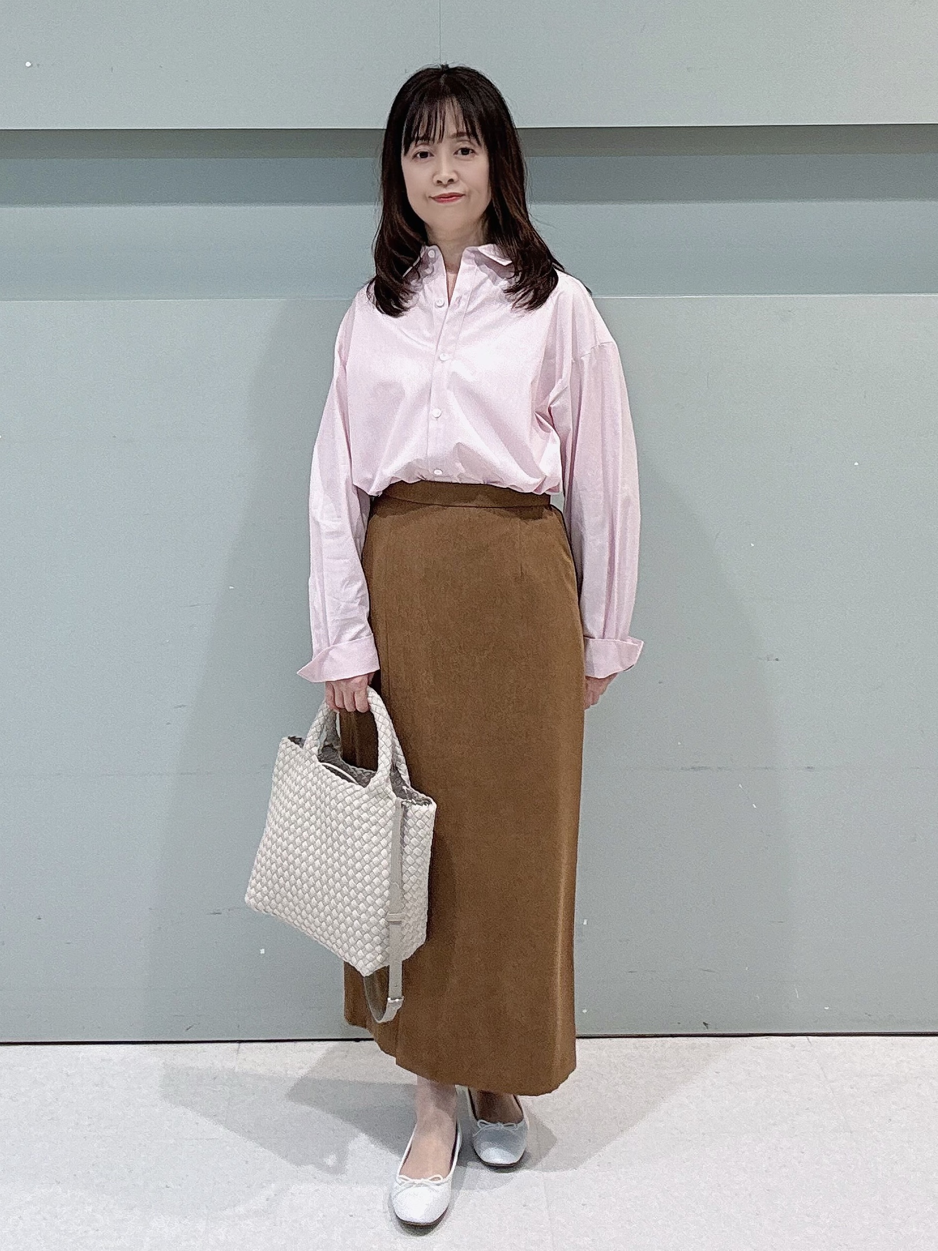 makiさんの「UNTITLED｜【秋羽織り/ジップ】トリコットシアーブラウス」を使ったコーディネート