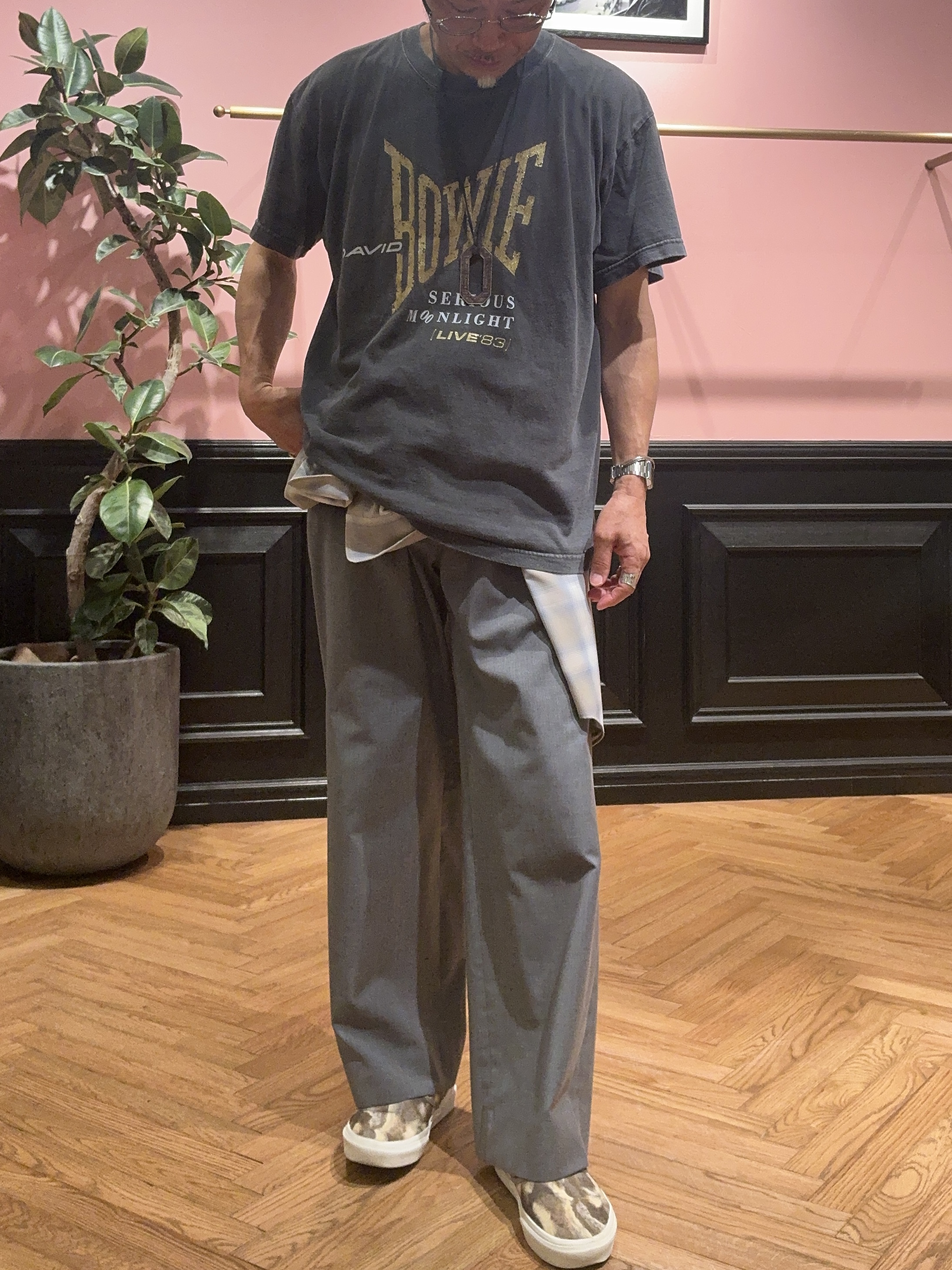 torigoeさんの「DRESSTERIOR｜◆GOOD ROCK SPEED（グッドロックスピード）DAIVD BOWIE Tシャツ」を使ったコーディネート