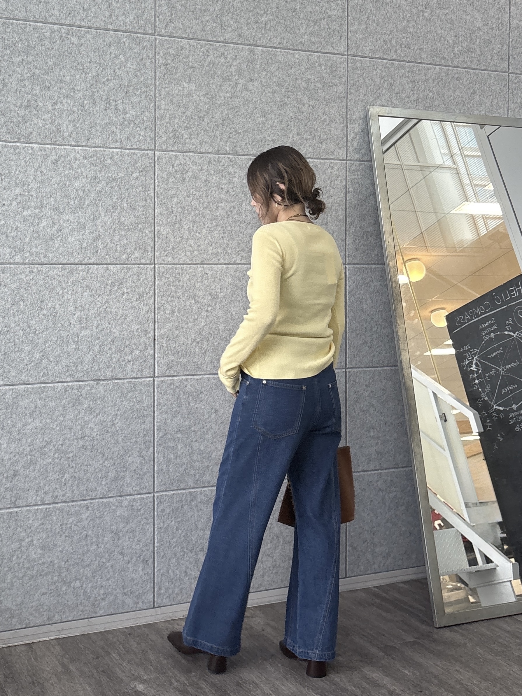 kotakiさんの「INDIVI｜フェイクレイヤードリブニット」を使ったコーディネート