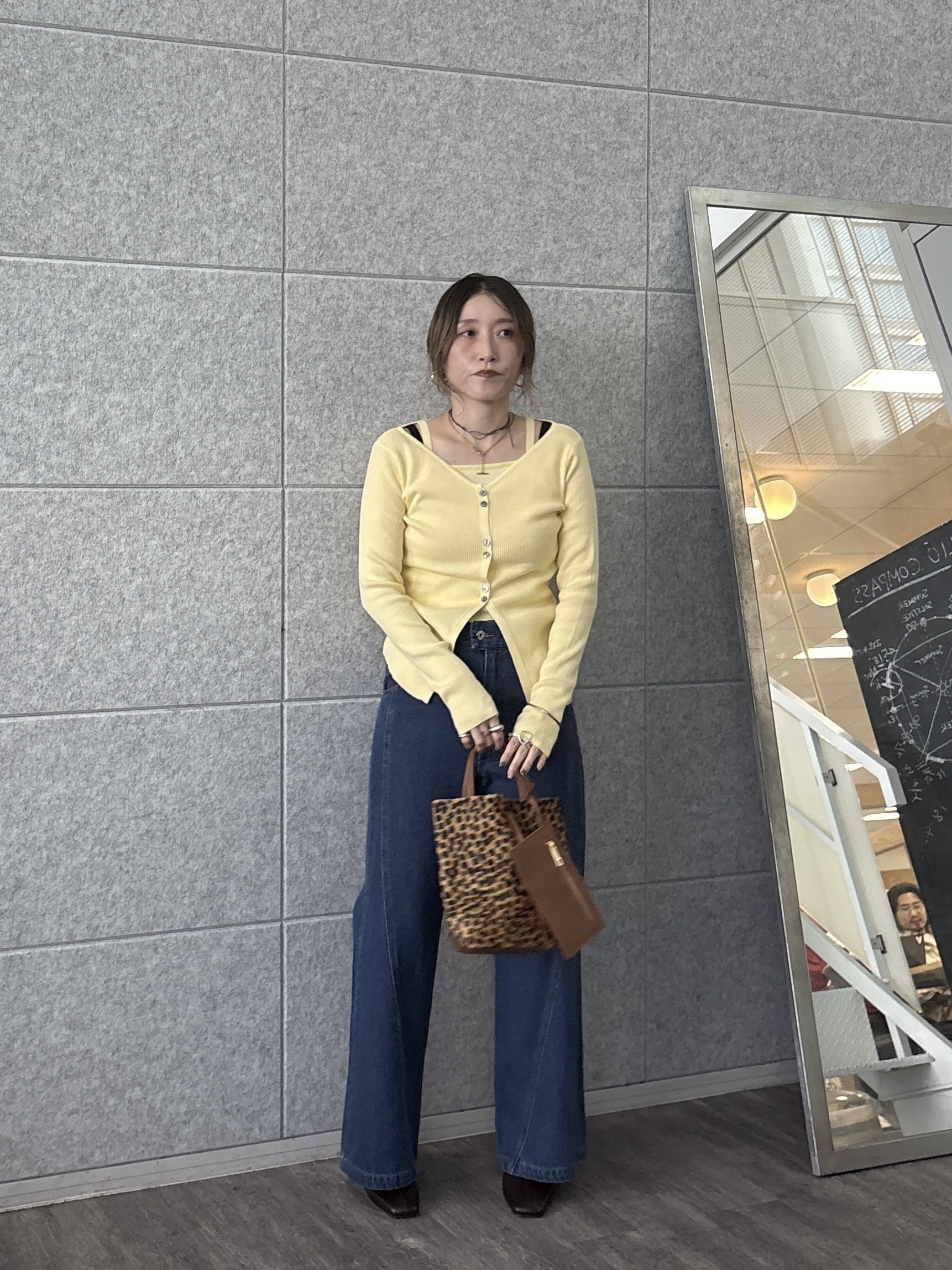 kotakiさんの「INDIVI｜フェイクレイヤードリブニット」を使ったコーディネート