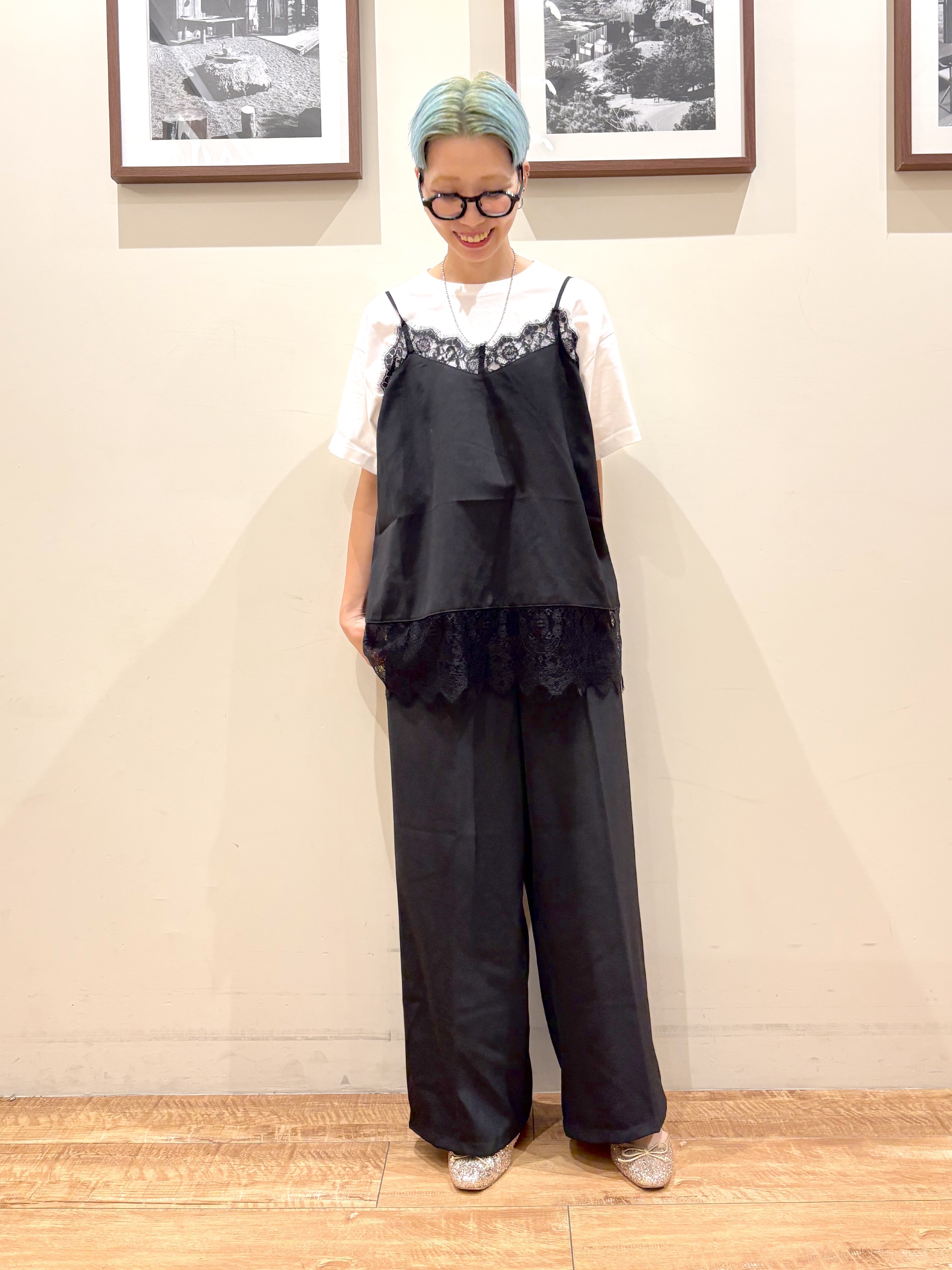 Ayumiさんの「SHOO･LA･RUE｜【通気性〇/セットアップ可/S-LL/洗濯機可】紫外線対策にも メッシュテーラードジャケット」を使ったコーディネート