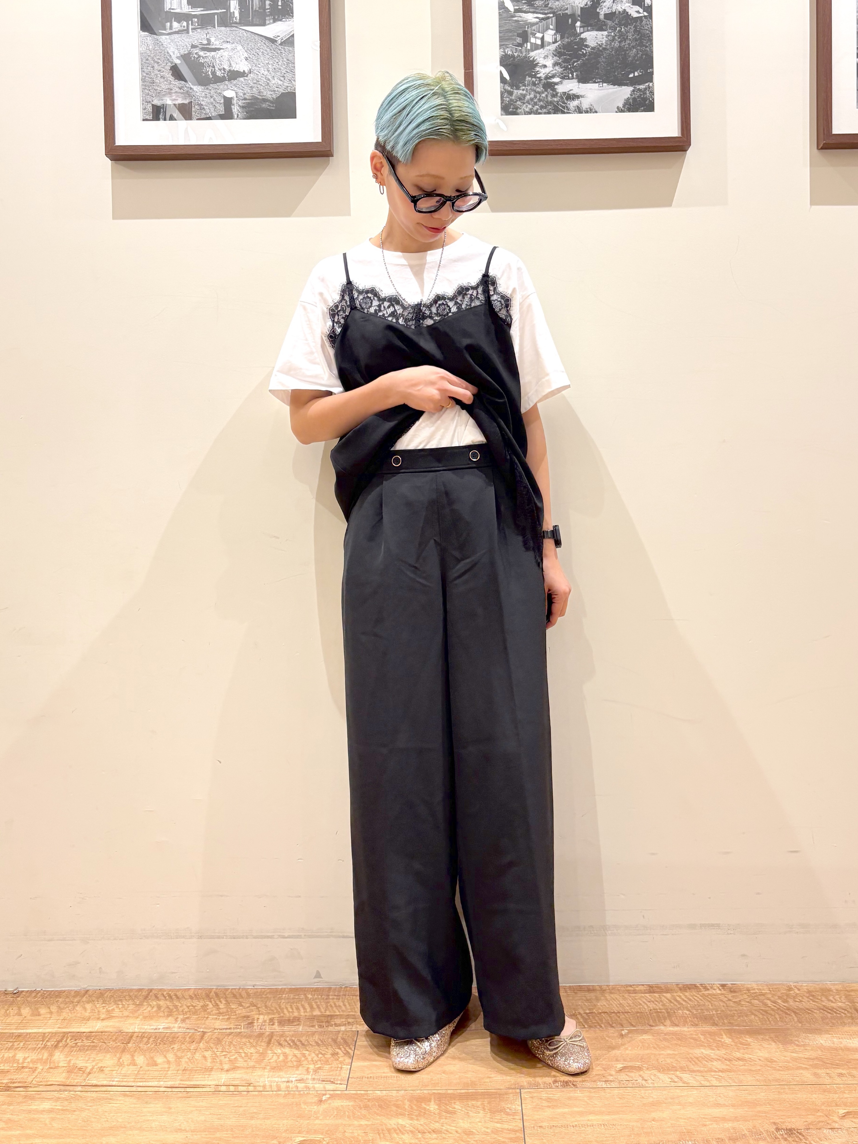 Ayumiさんの「SHOO･LA･RUE｜【通気性〇/セットアップ可/S-LL/洗濯機可】紫外線対策にも メッシュテーラードジャケット」を使ったコーディネート