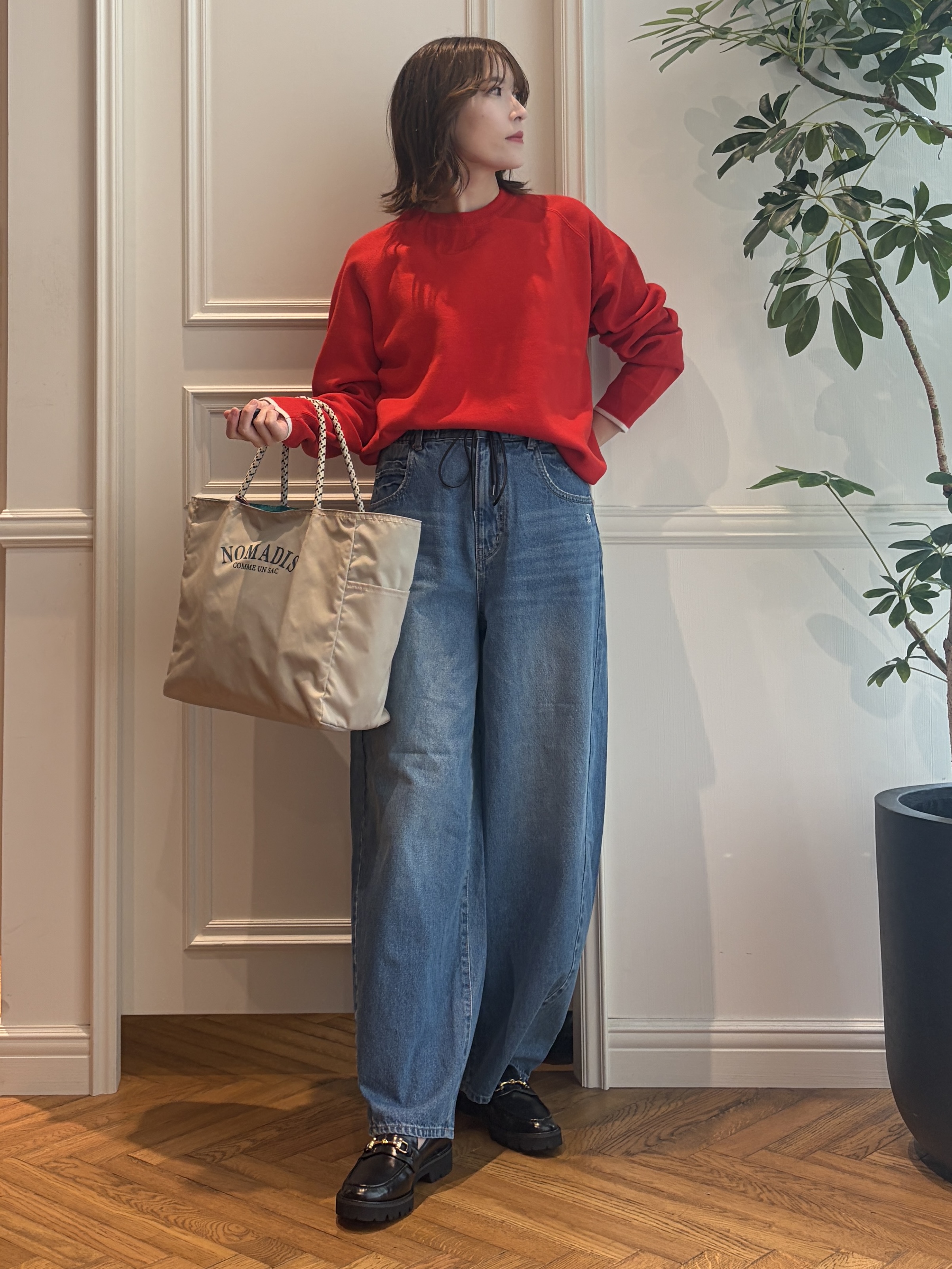nakaoさんの「DRESSTERIOR｜◆MILOS（ミロス）チェーン付きバニティバッグ」を使ったコーディネート