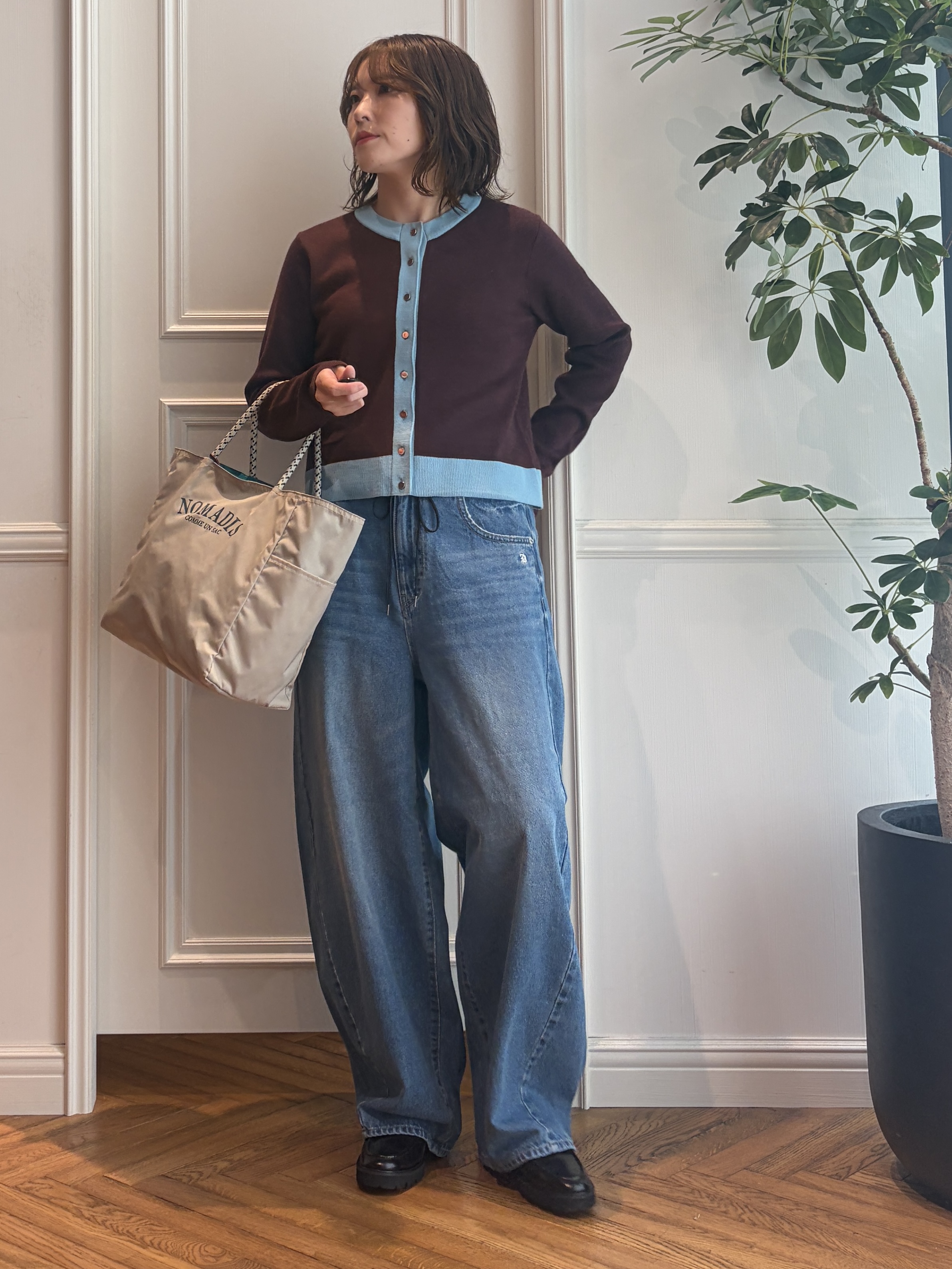 nakaoさんの「DRESSTERIOR｜◆MILOS（ミロス）チェーン付きバニティバッグ」を使ったコーディネート