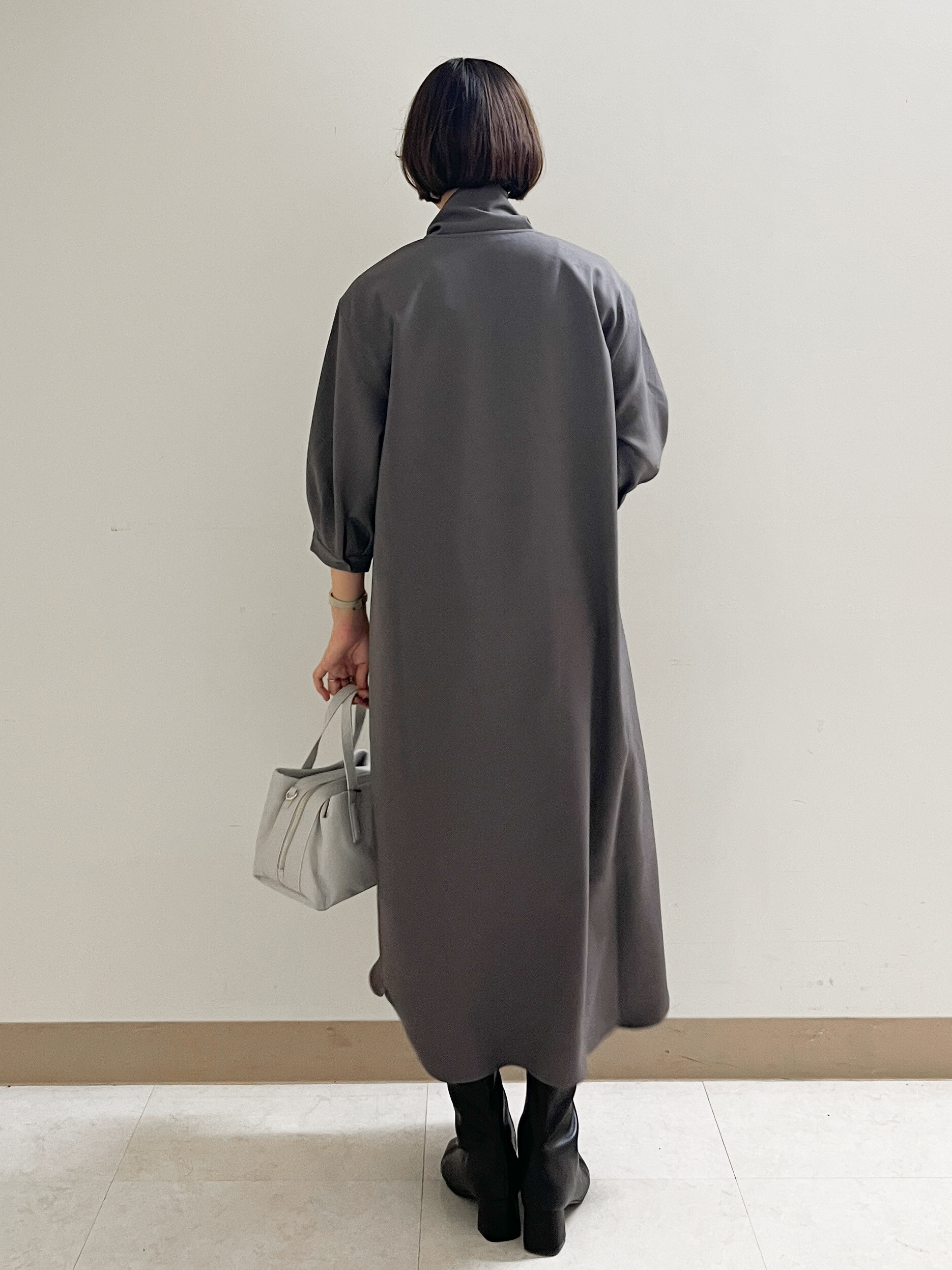 あかねさんの「OPAQUE.CLIP｜ボウタイ付きシャツワンピース【洗濯機OK】」を使ったコーディネート