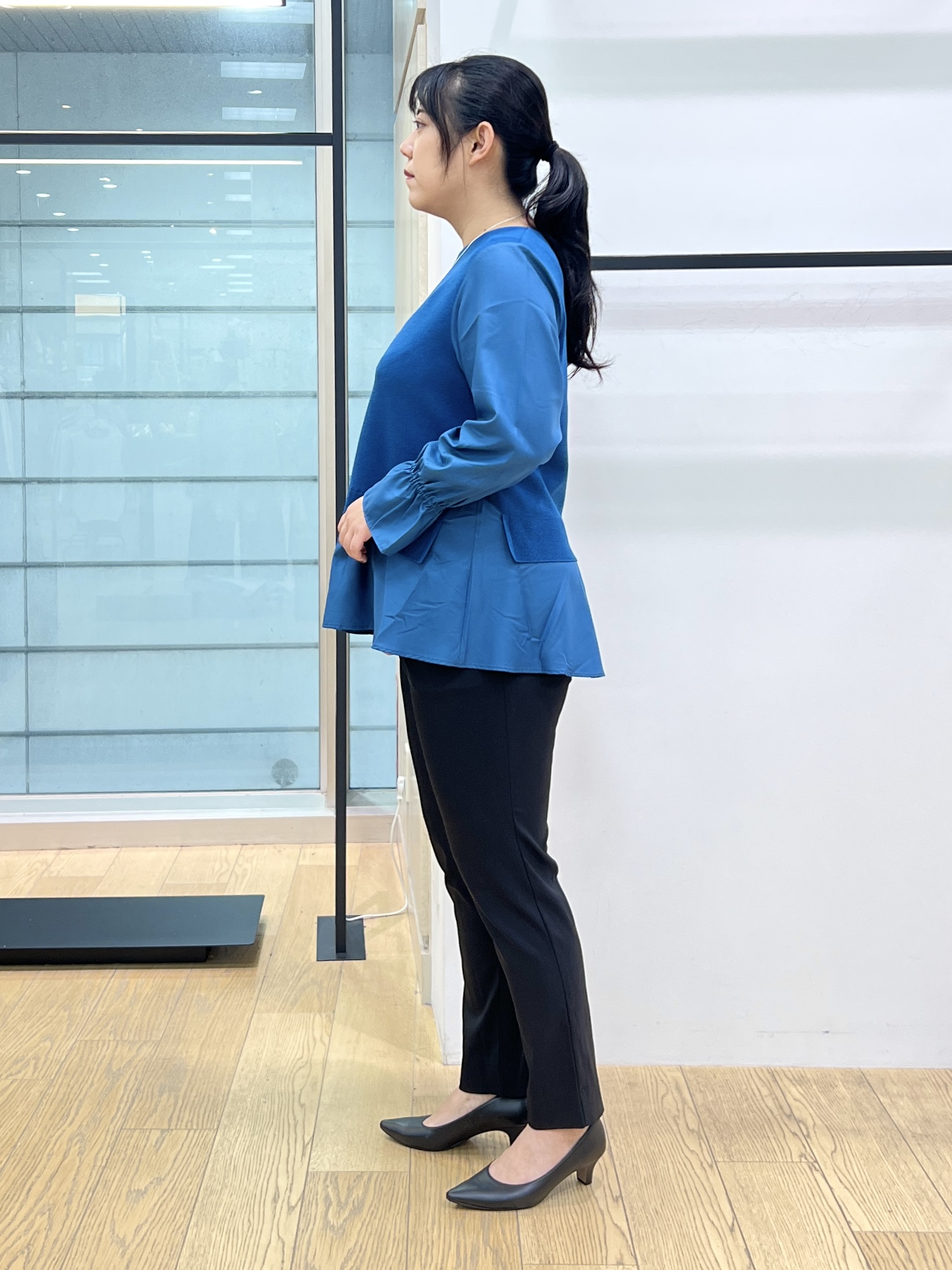 shimaさんの「INDIVI｜【洗濯機OK／ストレッチ◎】秋はじめのダブルジャケット」を使ったコーディネート