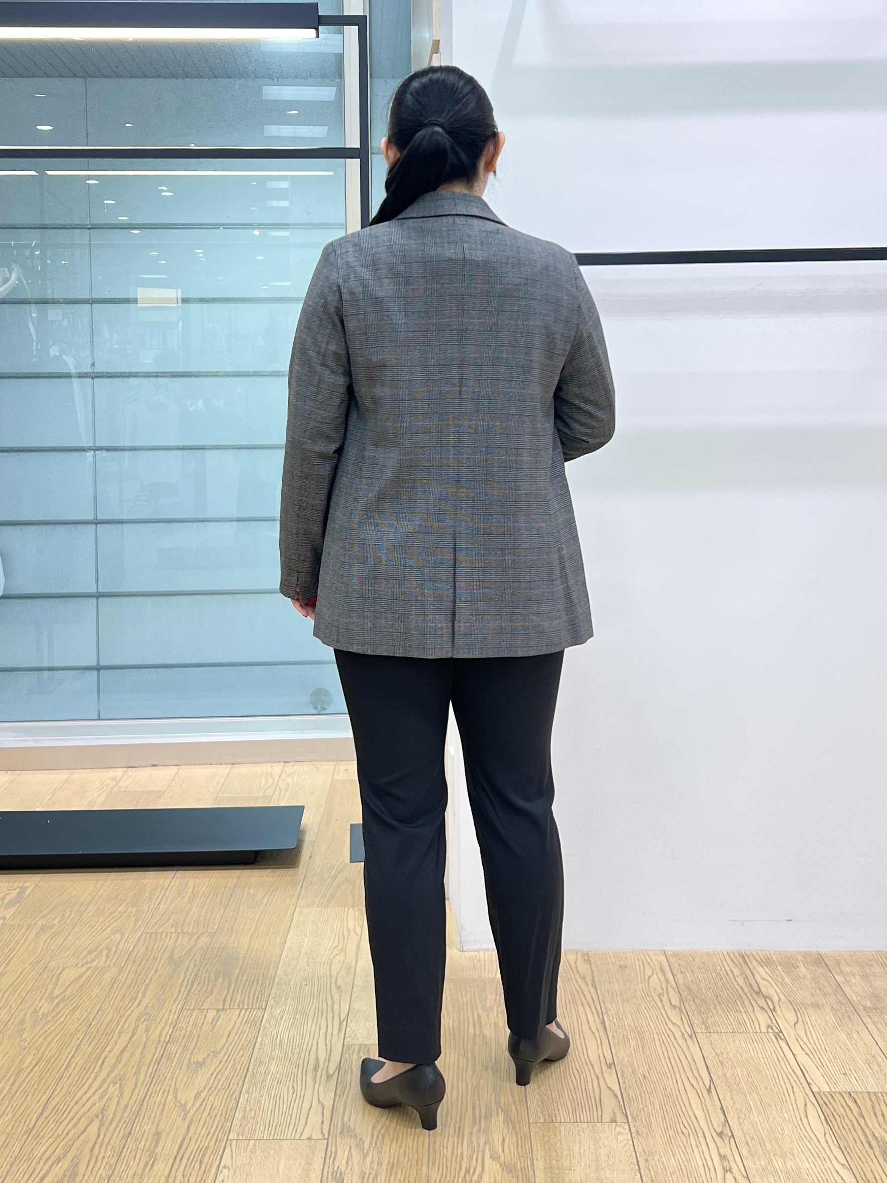 shimaさんの「INDIVI｜【洗濯機OK／ストレッチ◎】秋はじめのダブルジャケット」を使ったコーディネート