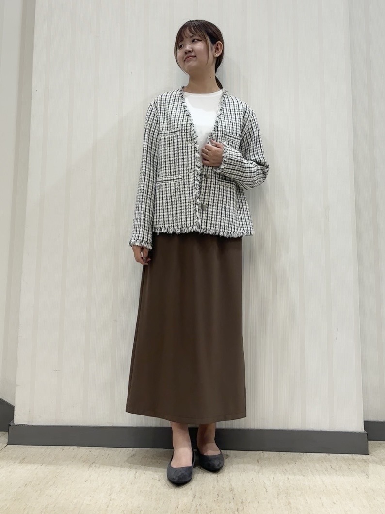 ちひさんの「INDIVI｜【着る日傘】Iラインドロストスカート」を使ったコーディネート