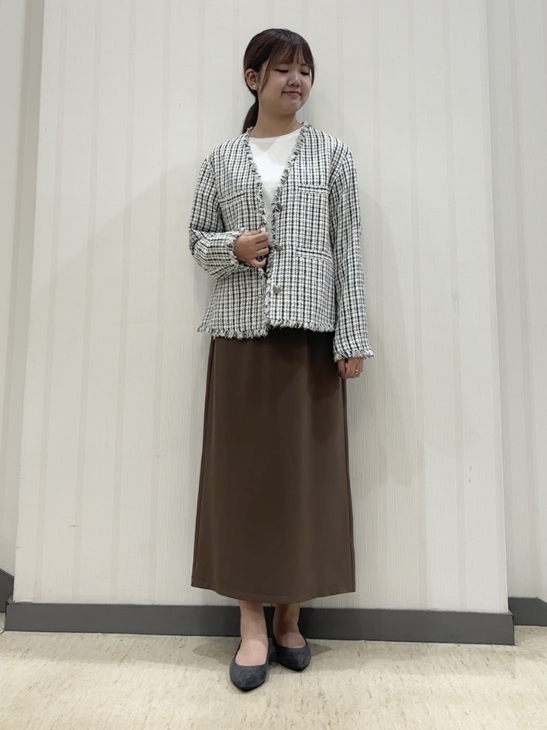 ちひさんの「INDIVI｜【着る日傘】Iラインドロストスカート」を使ったコーディネート
