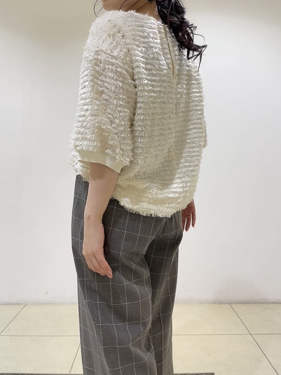 watanabeさんの「UNTITLED｜【秋映え/体型カバー】フェザージャガードプルオーバー」を使ったコーディネート