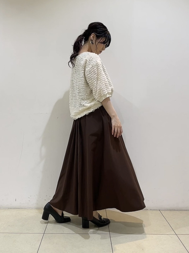 watanabeさんの「UNTITLED｜【秋映え/体型カバー】フェザージャガードプルオーバー」を使ったコーディネート
