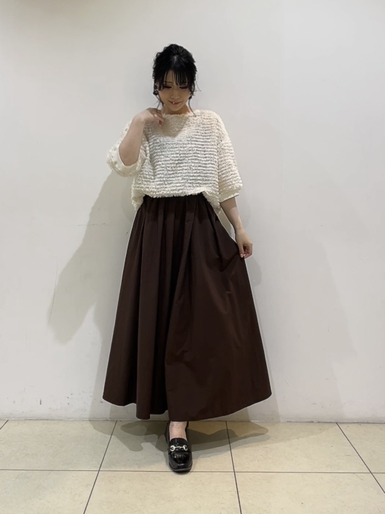 watanabeさんの「UNTITLED｜【秋映え/体型カバー】フェザージャガードプルオーバー」を使ったコーディネート
