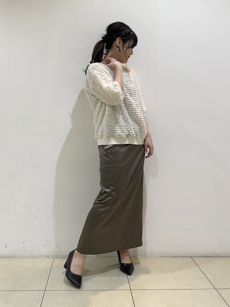 watanabeさんの「UNTITLED｜【秋映え/体型カバー】フェザージャガードプルオーバー」を使ったコーディネート