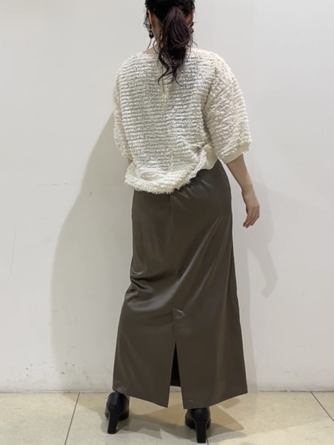 watanabeさんの「UNTITLED｜【秋映え/体型カバー】フェザージャガードプルオーバー」を使ったコーディネート