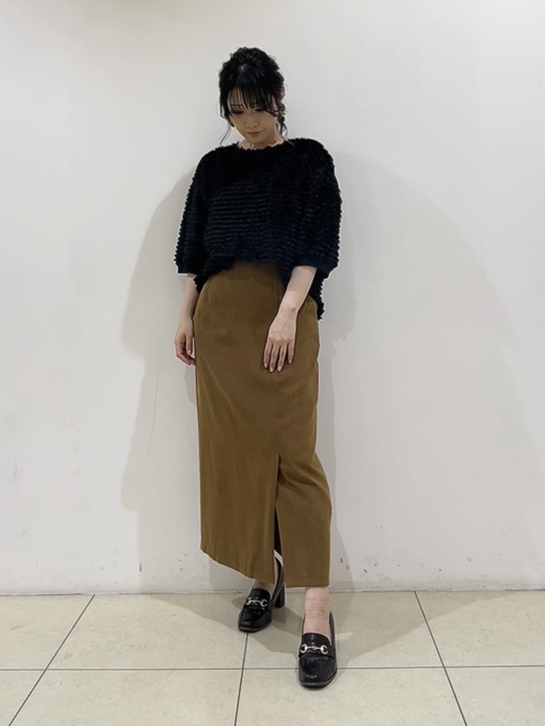watanabeさんの「UNTITLED｜【秋映え/体型カバー】フェザージャガードプルオーバー」を使ったコーディネート