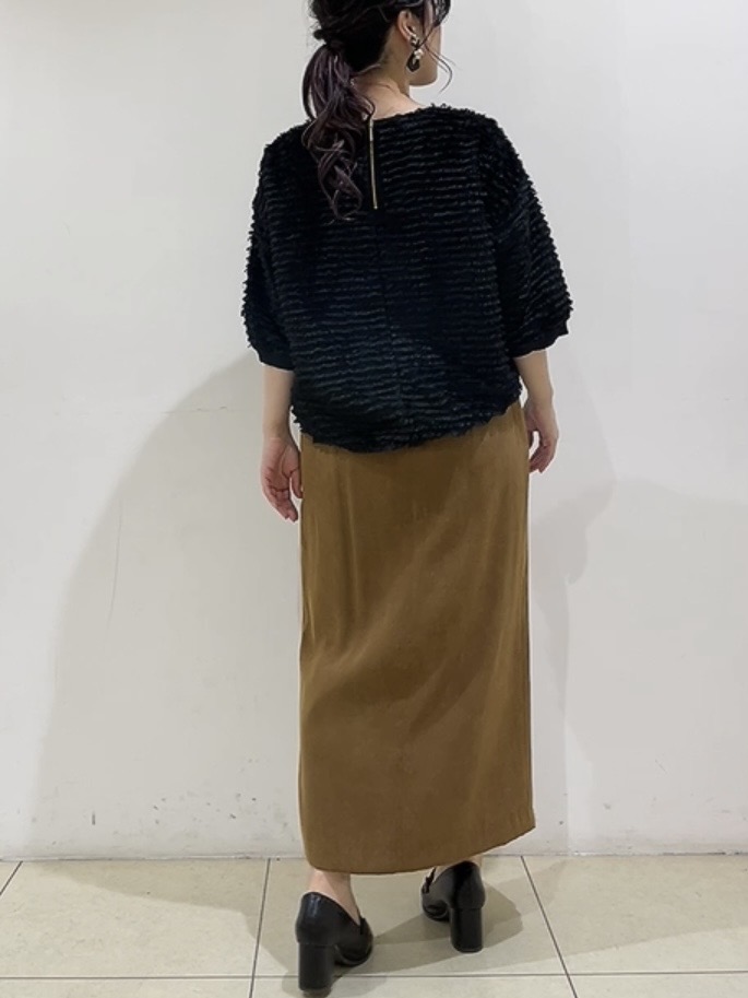 watanabeさんの「UNTITLED｜【秋映え/体型カバー】フェザージャガードプルオーバー」を使ったコーディネート