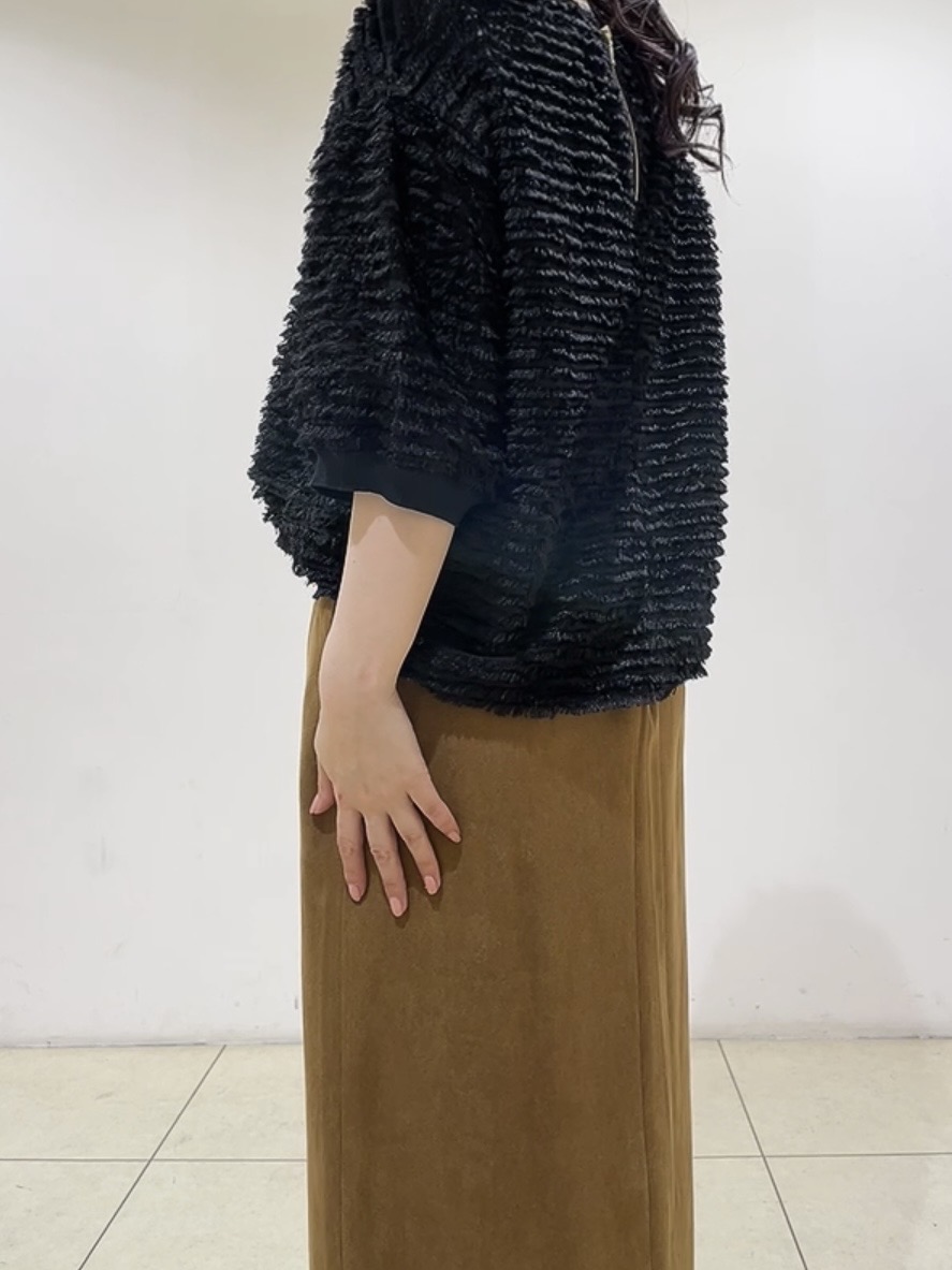 watanabeさんの「UNTITLED｜【秋映え/体型カバー】フェザージャガードプルオーバー」を使ったコーディネート