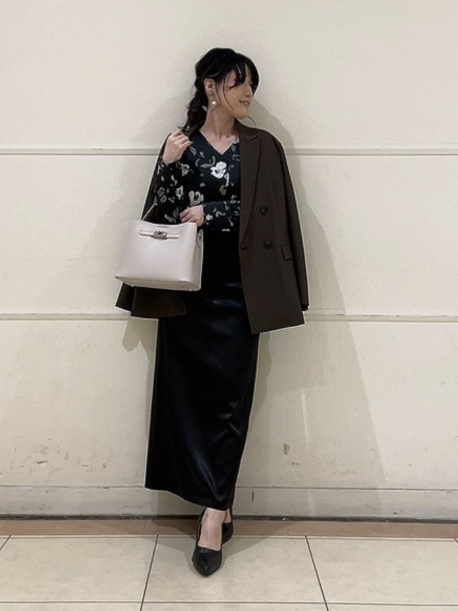 watanabeさんの「UNTITLED｜【洗濯機OK／ストレッチ◎】秋はじめのダブルジャケット」を使ったコーディネート