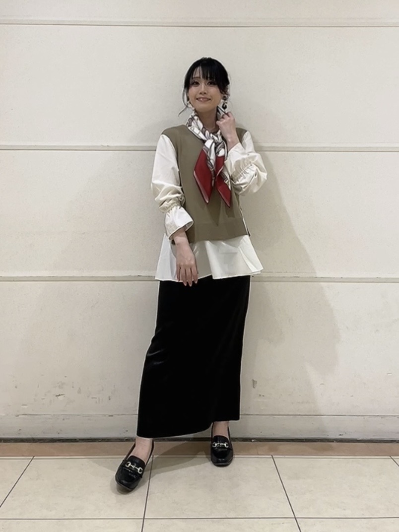 watanabeさんの「UNTITLED｜【洗える／1枚でコーデ完成】重ね着風ニットトップス」を使ったコーディネート