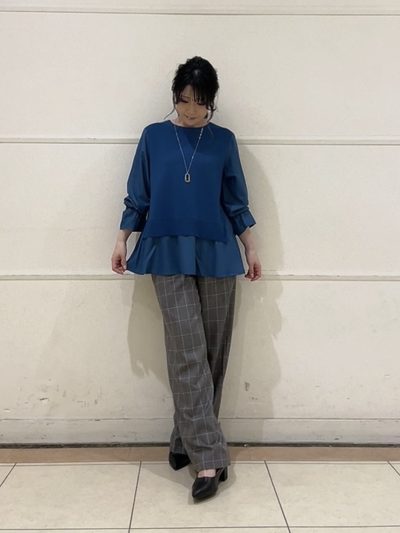 watanabeさんの「UNTITLED｜【洗える／1枚でコーデ完成】重ね着風ニットトップス」を使ったコーディネート