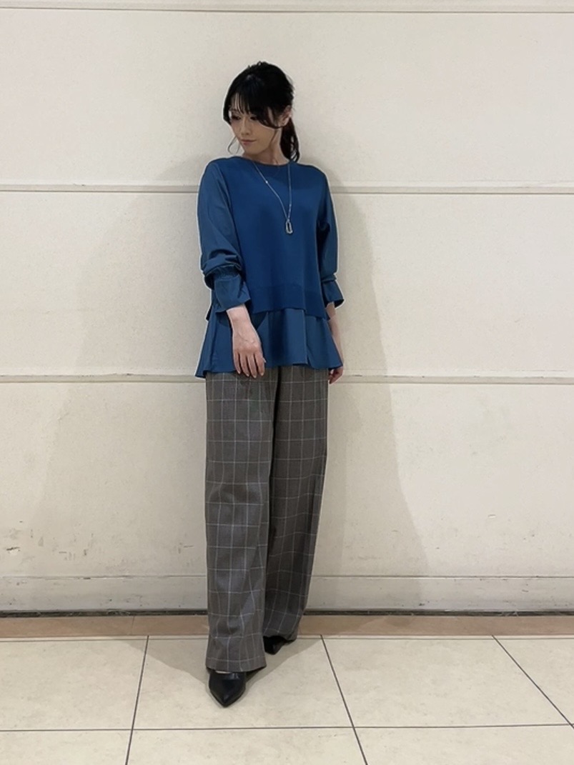 watanabeさんの「UNTITLED｜【洗える／1枚でコーデ完成】重ね着風ニットトップス」を使ったコーディネート