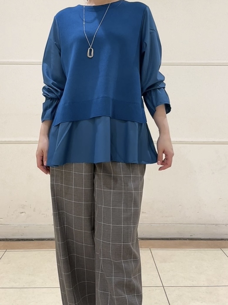 watanabeさんの「UNTITLED｜【洗える／1枚でコーデ完成】重ね着風ニットトップス」を使ったコーディネート