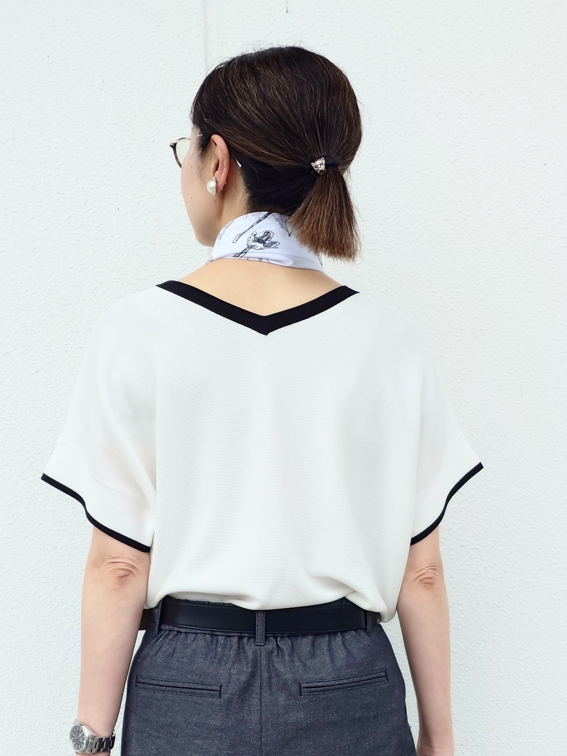 MUTSUKOさんの「UNTITLED｜◆【セットアップ可/接触冷感/通気性】ドライシアーダブルジャケット」を使ったコーディネート