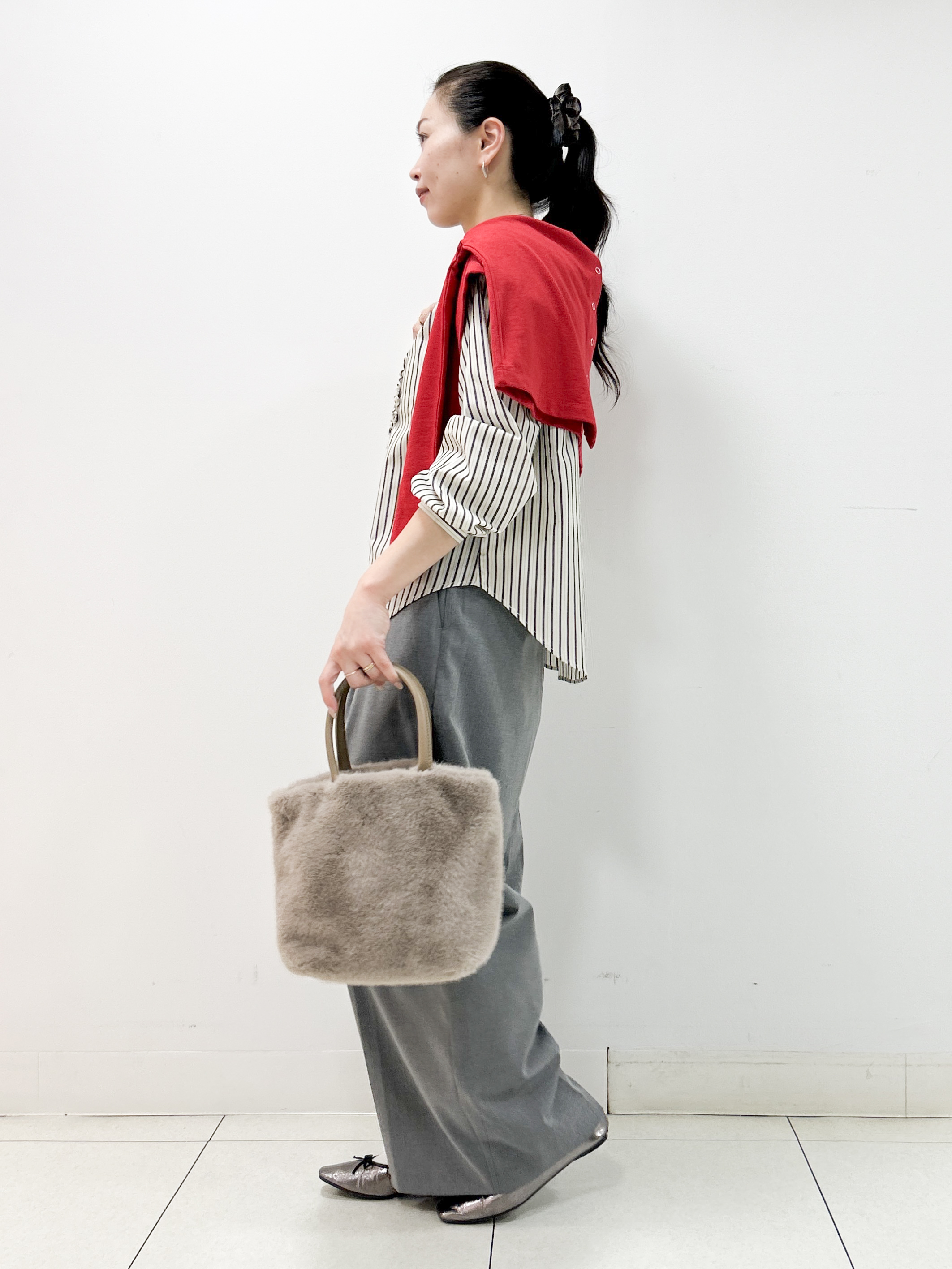 Kaiさんの「Dessin｜【洗える/7色展開/XS-L】フロントフリルブラウス」を使ったコーディネート