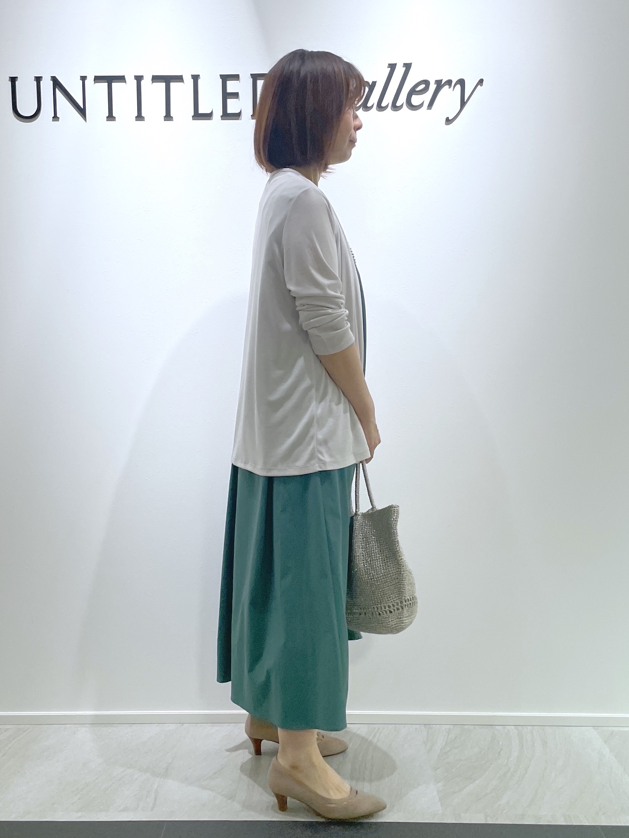 hanaさんの「UNTITLED｜【残暑も快適/接触冷感/UVカット/吸水速乾】Aラインロングワンピース」を使ったコーディネート