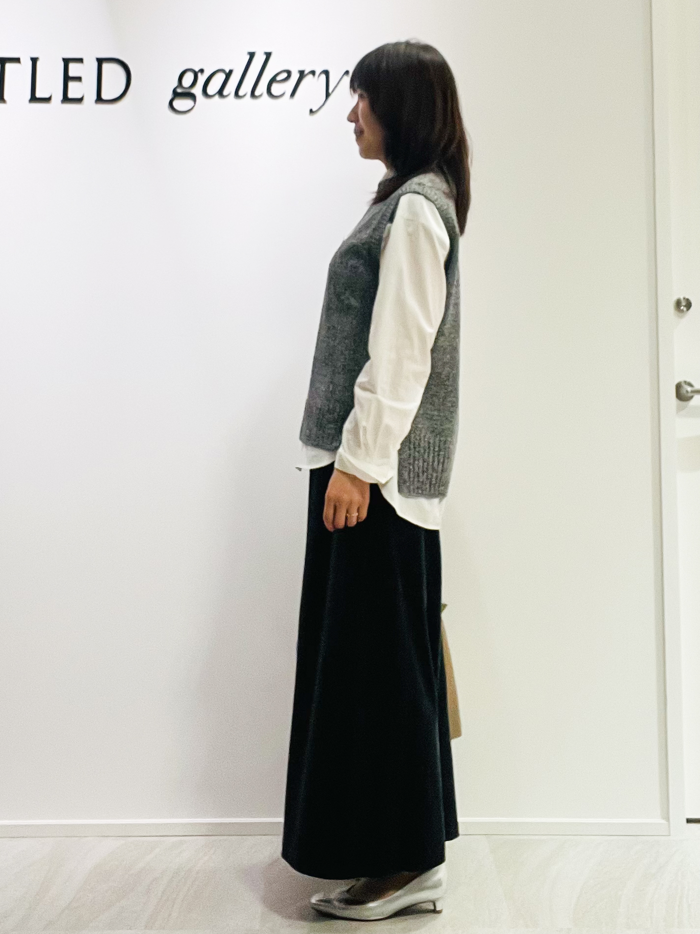 めいさんの「UNTITLED｜【5色展開/手洗い可】ローシルクウールニットベスト」を使ったコーディネート