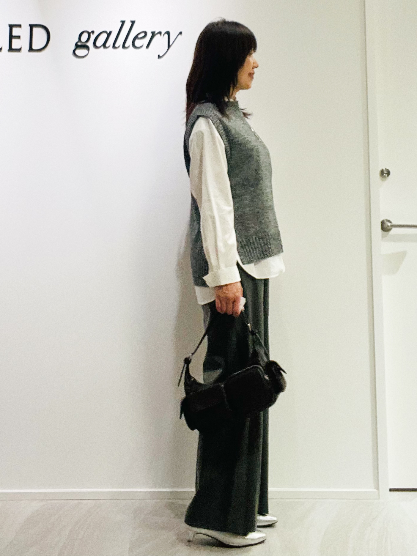 めいさんの「UNTITLED｜【5色展開/手洗い可】ローシルクウールニットベスト」を使ったコーディネート