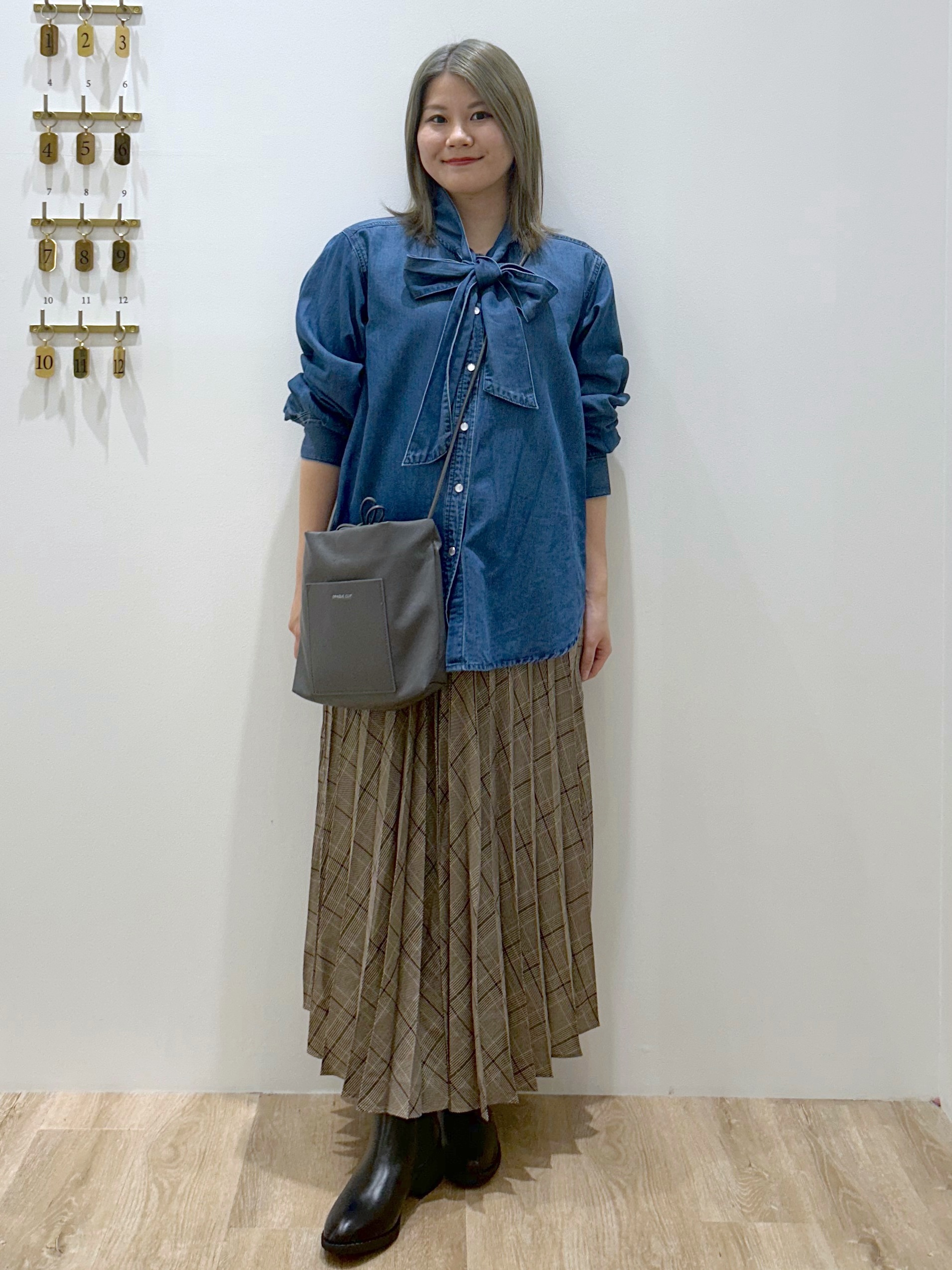 suzukaさんの「OPAQUE.CLIP｜シャギーニット ベスト【洗濯機OK】」を使ったコーディネート