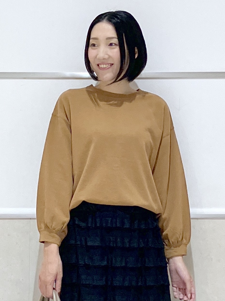 eriko さんの「Dessin｜【洗える/7色展開/XS-L】バックヘンリーミニ裏毛 長袖」を使ったコーディネート