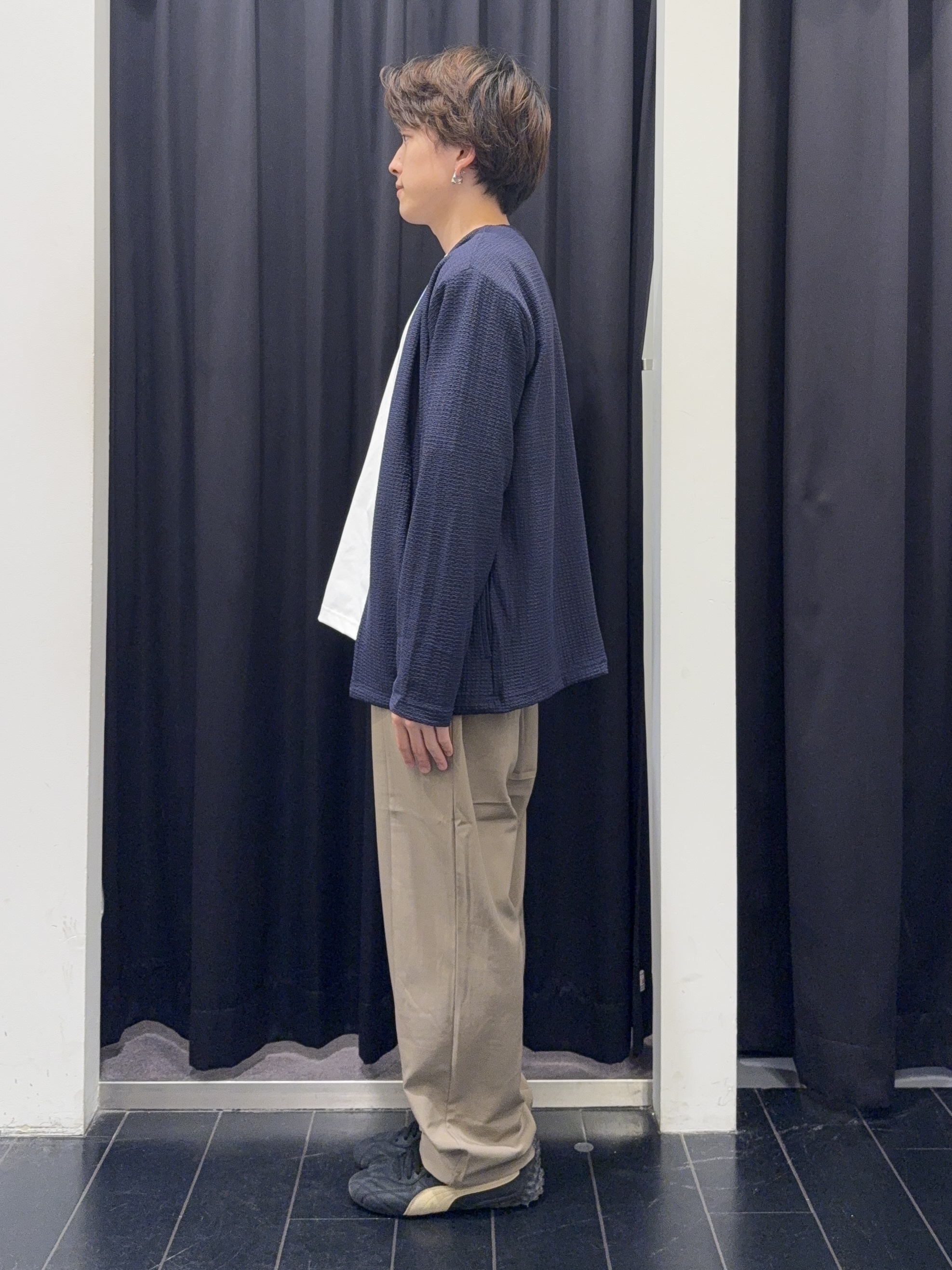 カシマさんの「THE SHOP TK｜【半袖Tシャツ付き／洗濯機OK】アンサンブル 長袖カーディガン」を使ったコーディネート