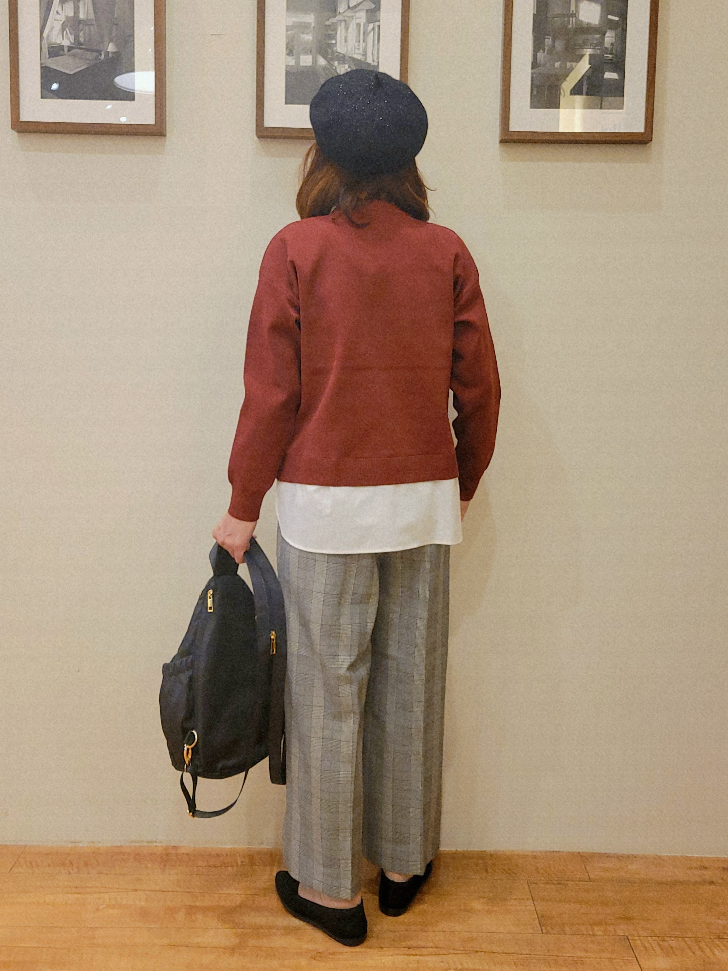 ユウさんの「SHOO･LA･RUE｜【S-LL】着るだけできまる シャツレイヤード風 スポンディッシュニット」を使ったコーディネート