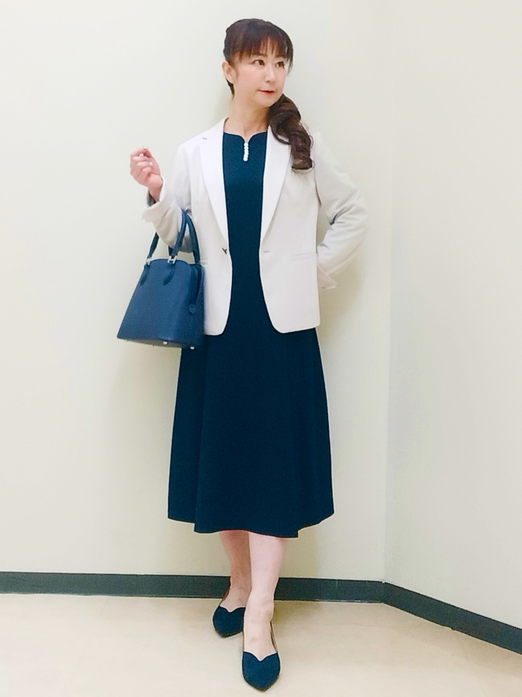 花さんの「Reflect｜【SS-4Lサイズ／UVカット／接触冷感】匠ジャケット／ベーシックテーラード」を使ったコーディネート