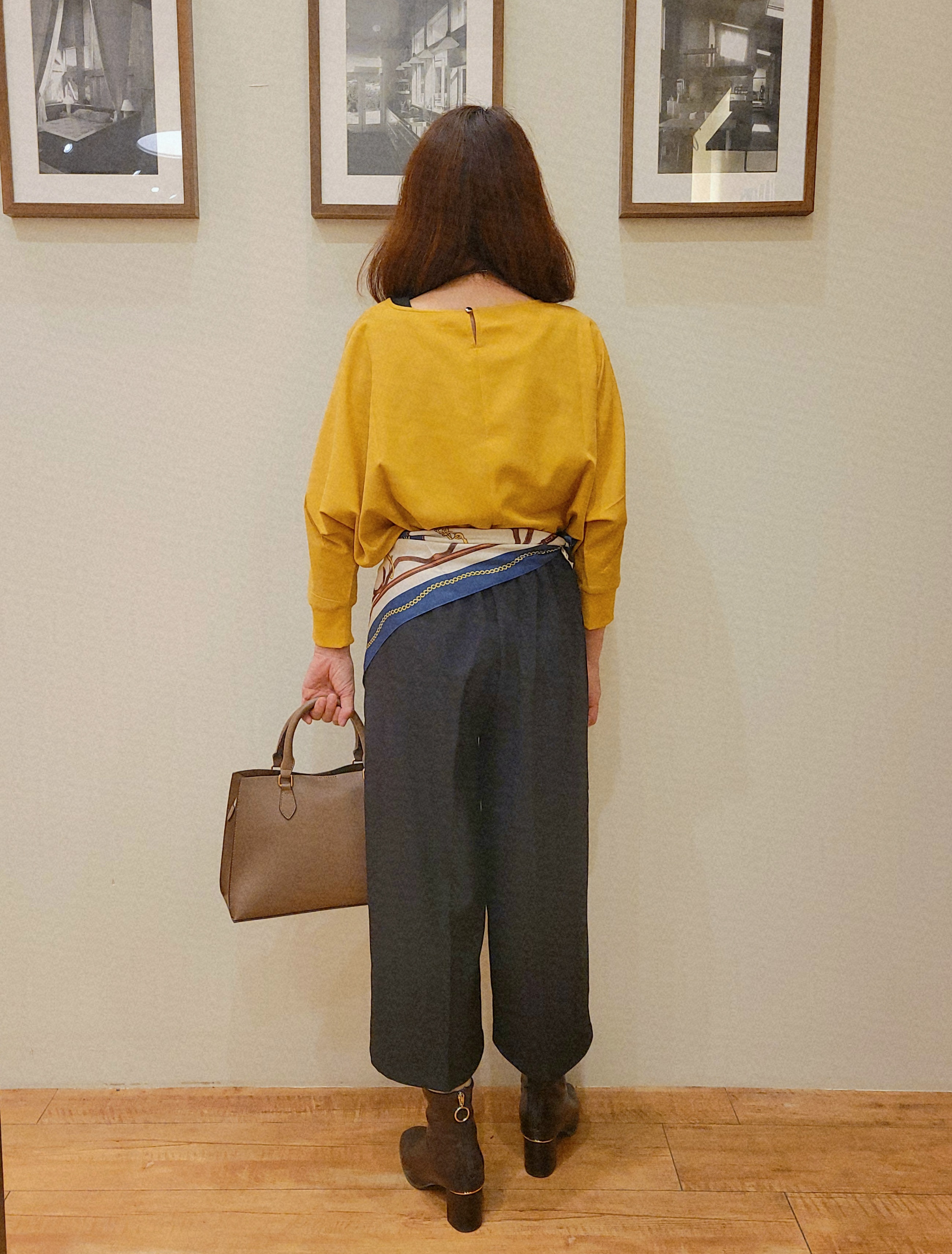 ユウさんの「SHOO･LA･RUE｜【着丈選べる/洗濯後しわになりにくい】インせず着られる ドルマンブラウス」を使ったコーディネート