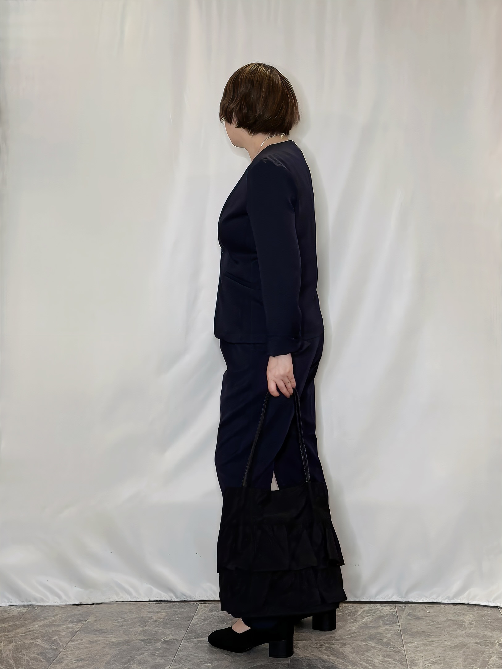 たみさんの「SHOO･LA･RUE｜【セットアップ可/通勤/洗濯機可/SS-LL】女性らしく決まる カラーレスジャケット」を使ったコーディネート