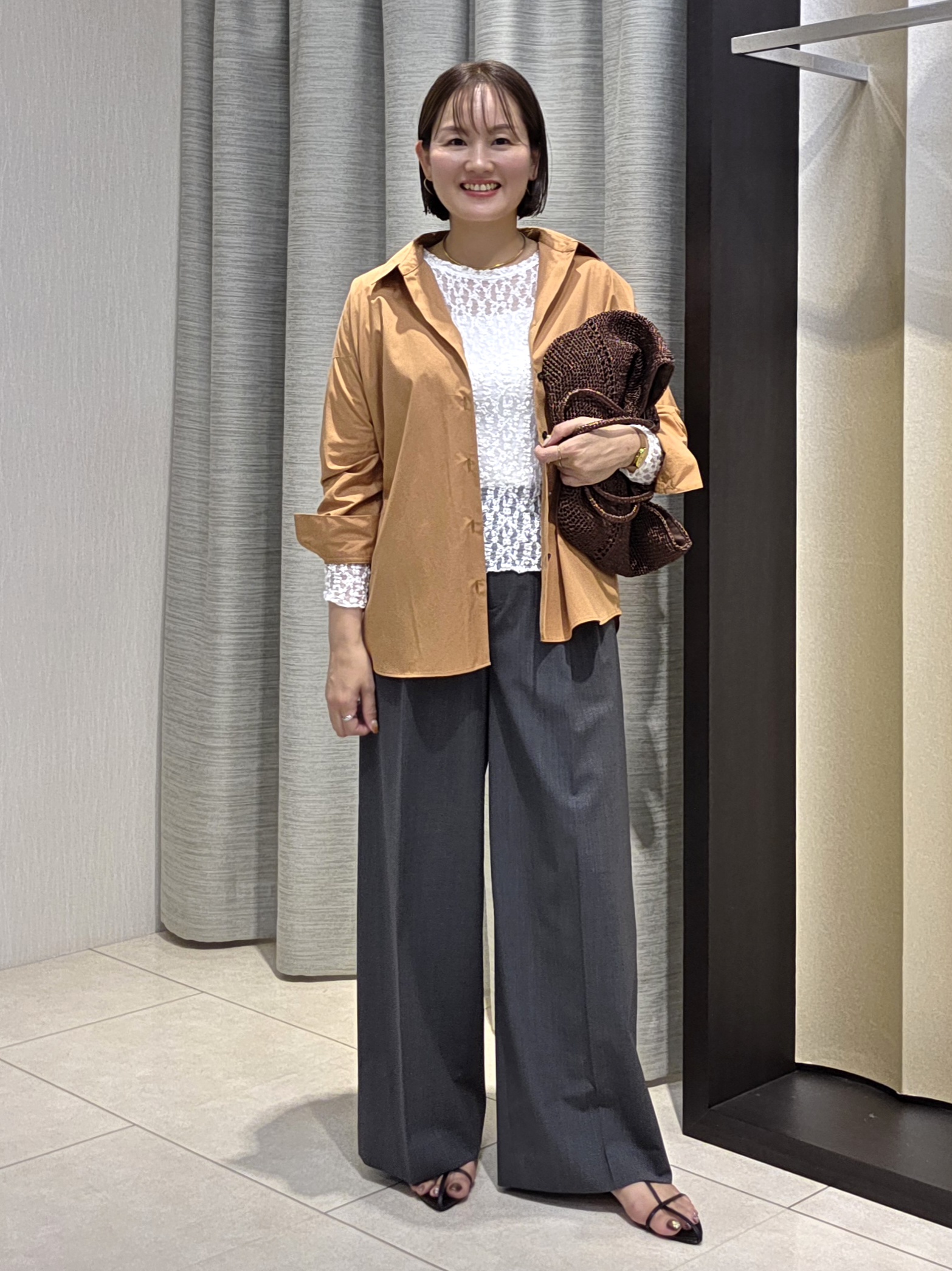 naokoさんの「UNTITLED｜コットンドルマンシャツ」を使ったコーディネート